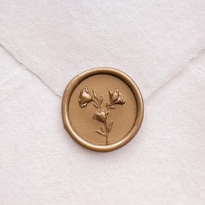 Selo de cera floral 3D, selo de cera de flor, selo de cera para convites de casamento, selo de cera de envelope, selo de cera de lacre