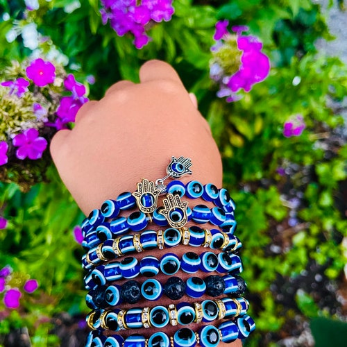 Pink Evil Eye Bracelet Bracelets for Women Jewelry Gift Etsy