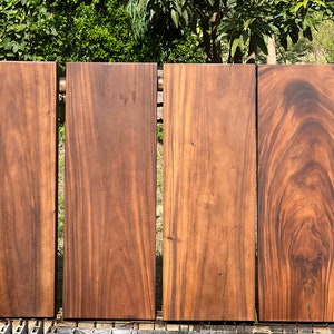 Traptrede binnen - acaciahout - gelakte loopvlakken (dik 2&#39;&#39;) moderne traptreden, 15-delig