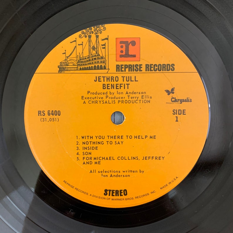 Jethro Tull benefit vintage vinyl record lp 1970 Etsy