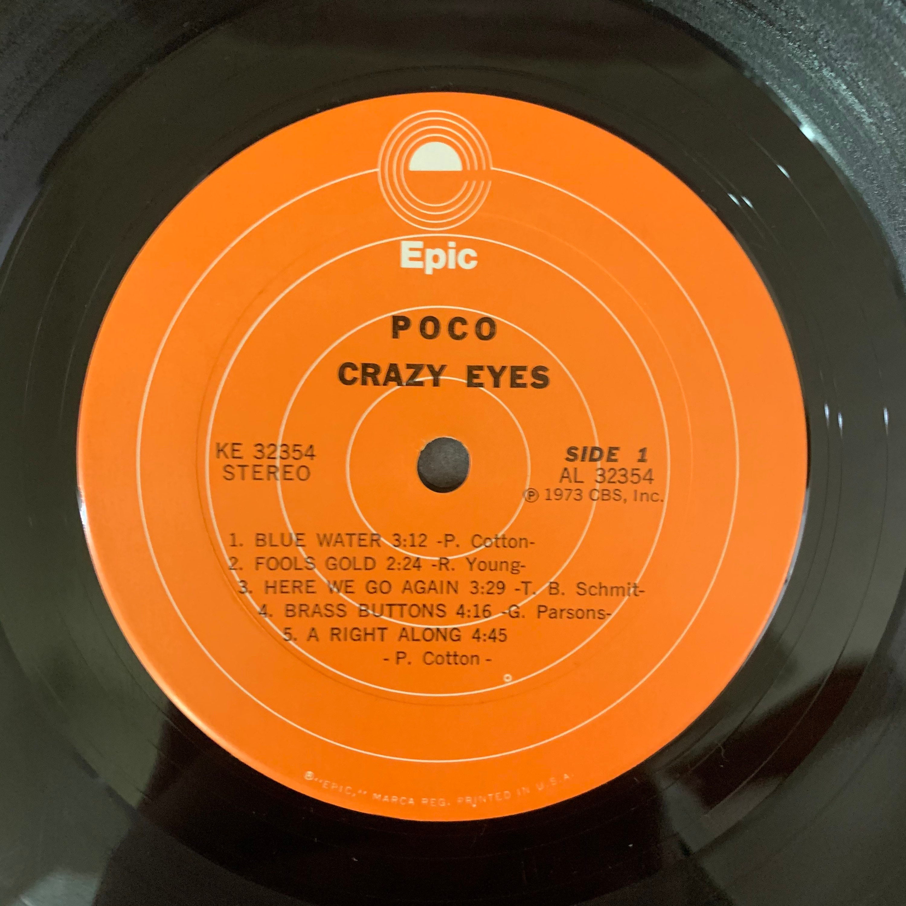 Poco Crazy Eyes 1973 Vintage Vinyl Record LP First Etsy