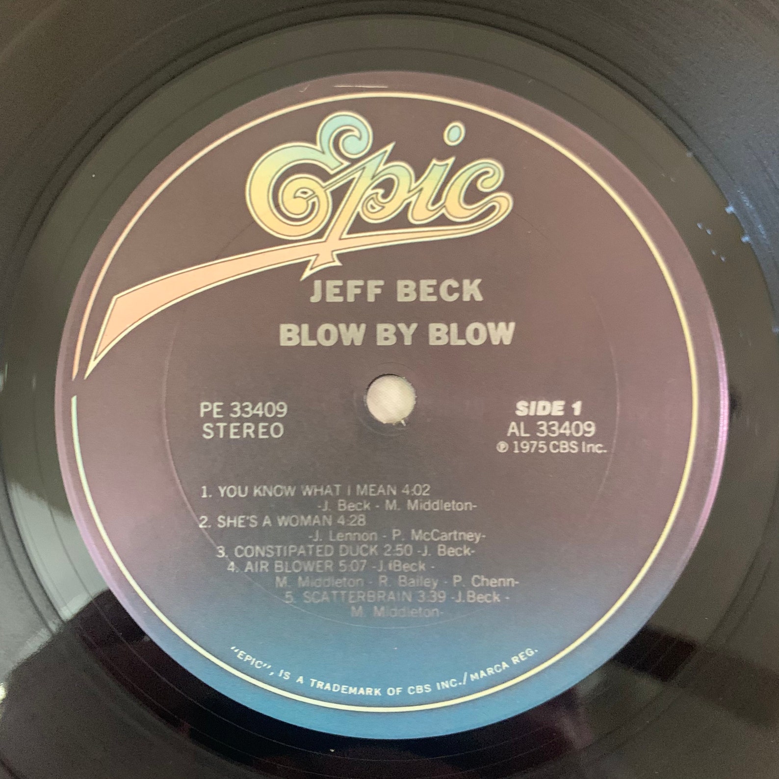 Jeff Beck Blow By Blow 1975 vintage vinyl record LP Etsy Jeff Beck Blow By Blow 1975 vintage vinyl record LP Etsy