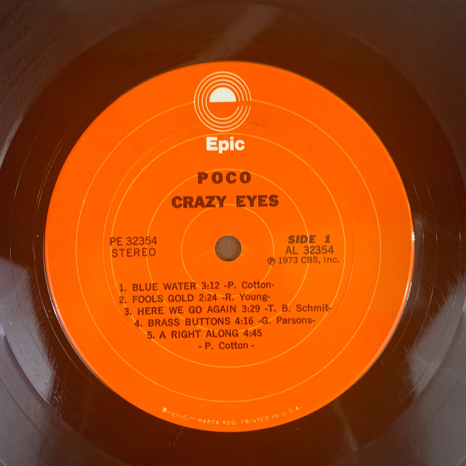 Poco Crazy Eyes 1973 Vintage Vinyl Record LP First Etsy