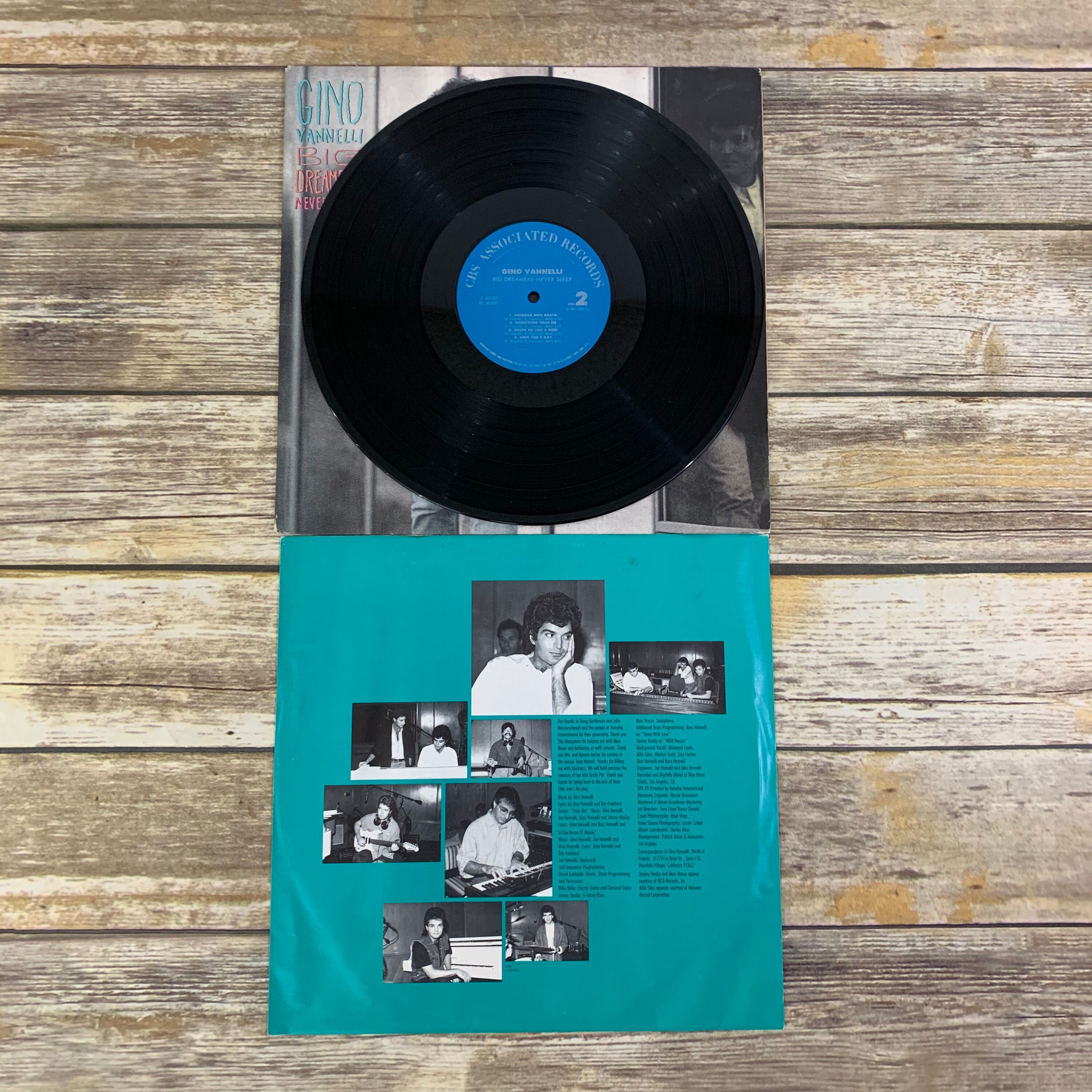 Gino vanelli big dreamers never sleep 1987 vintage vinyl | Etsy