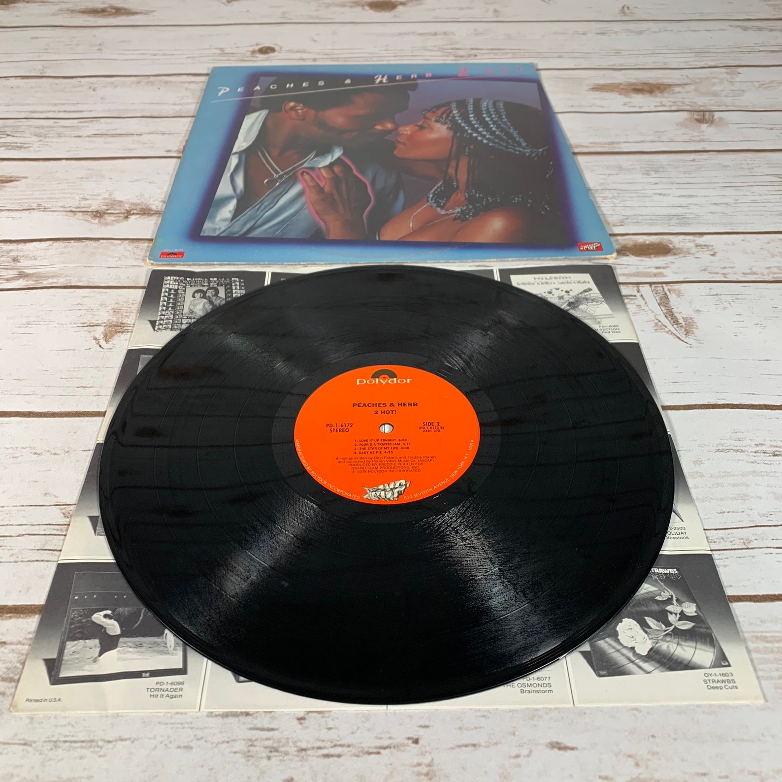 Peaches & Herb 2 Hot 1978 vintage vinyl record LP First Etsy