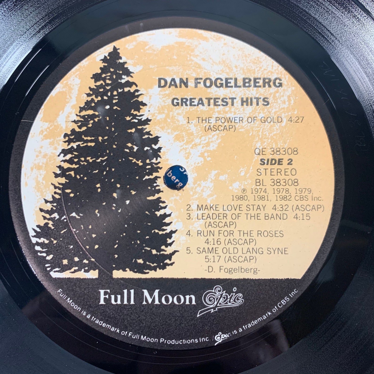 Dan Fogelberg Greatest Hits 1982 vintage vinyl record LP Etsy
