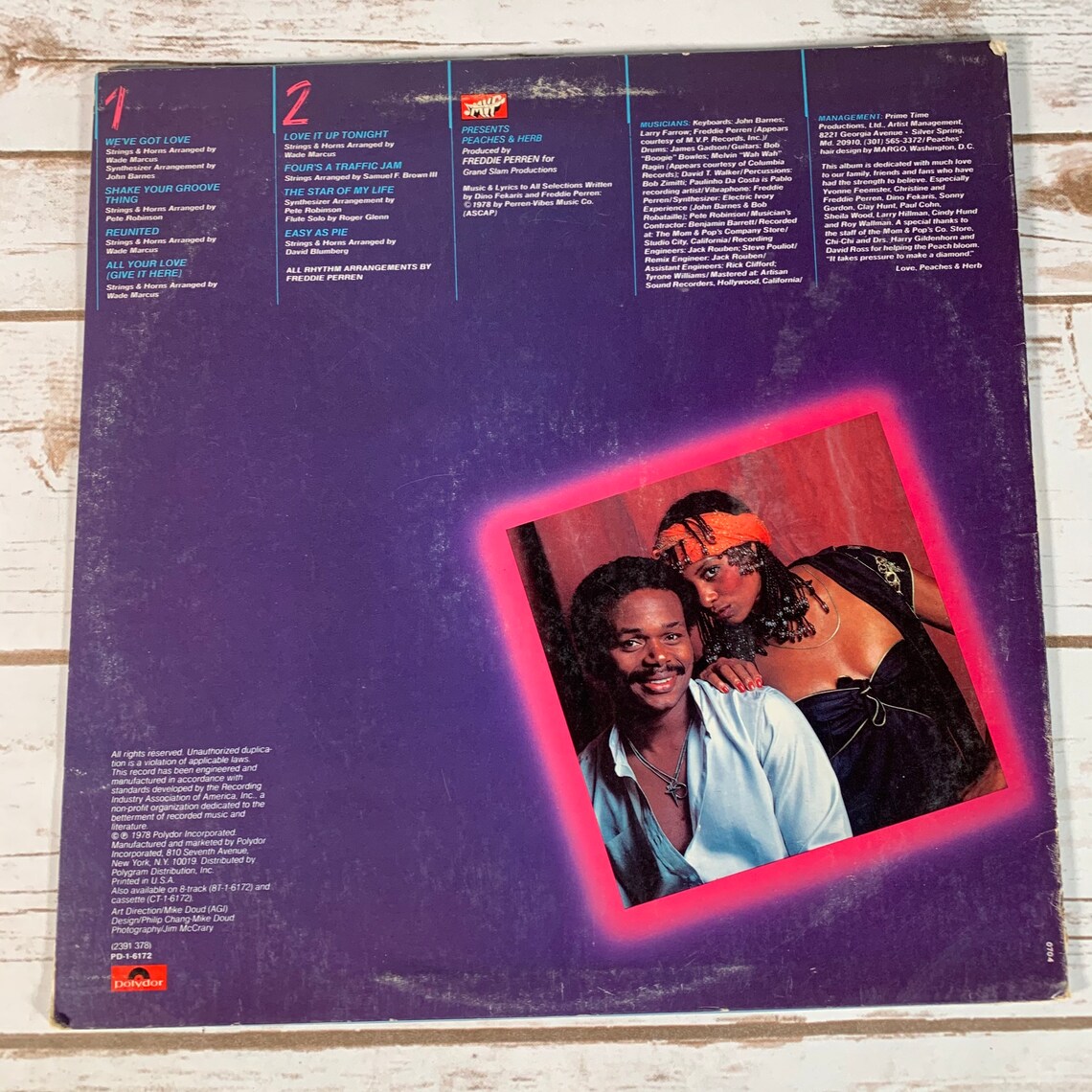 Peaches & Herb 2 Hot 1978 vintage vinyl record LP First Etsy
