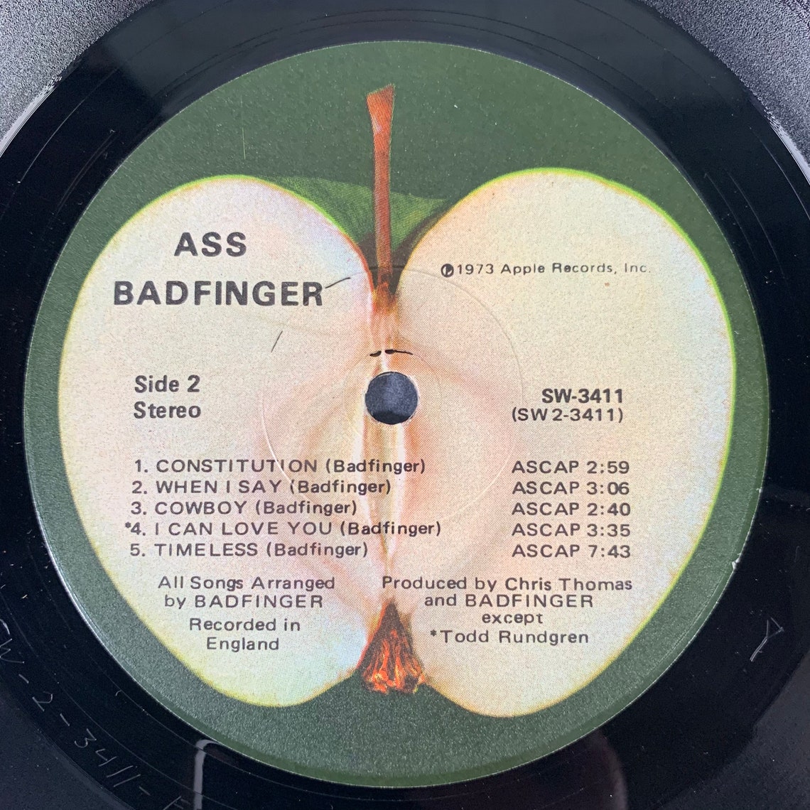 Badfinger Ass 1973 Vintage Vinyl Record Lp Sw 3411 Etsy 