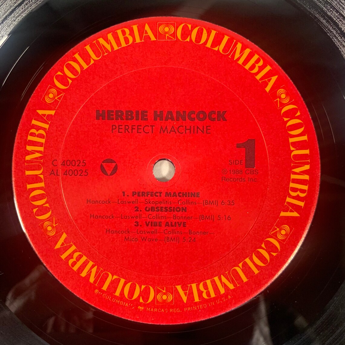 Herbie Hancock Perfect Machine 1988 vintage vinyl record Etsy