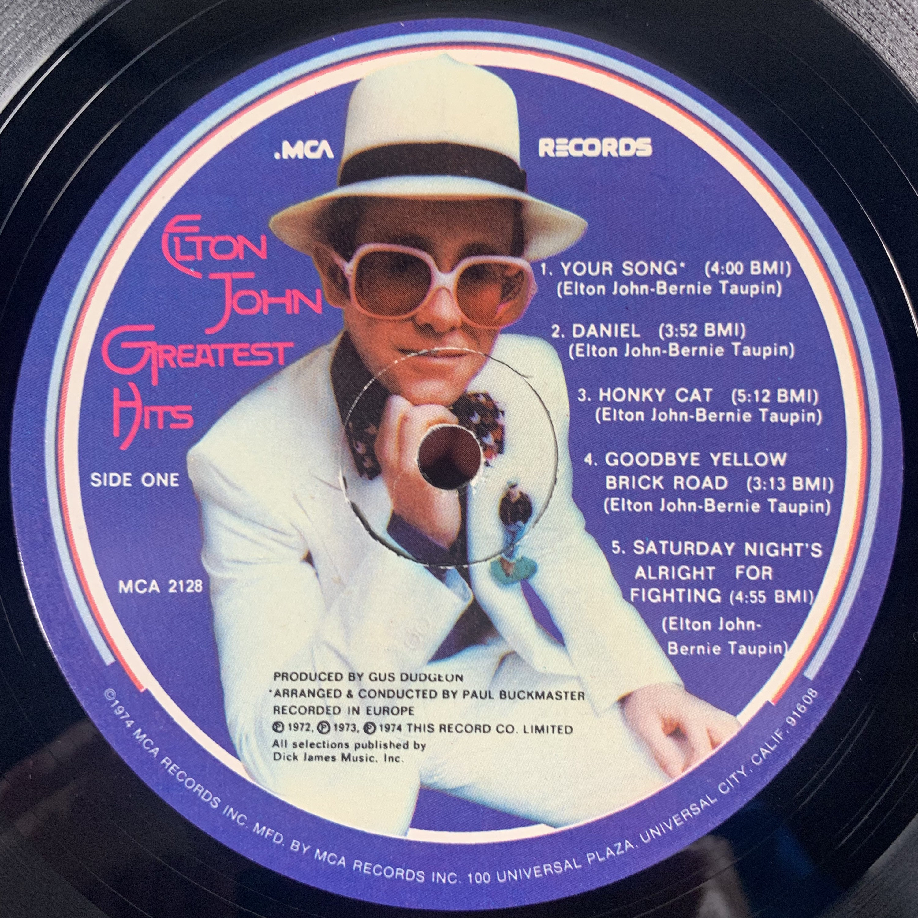 Elton John Greatest Hits 1974 vintage vinyl record LP Etsy