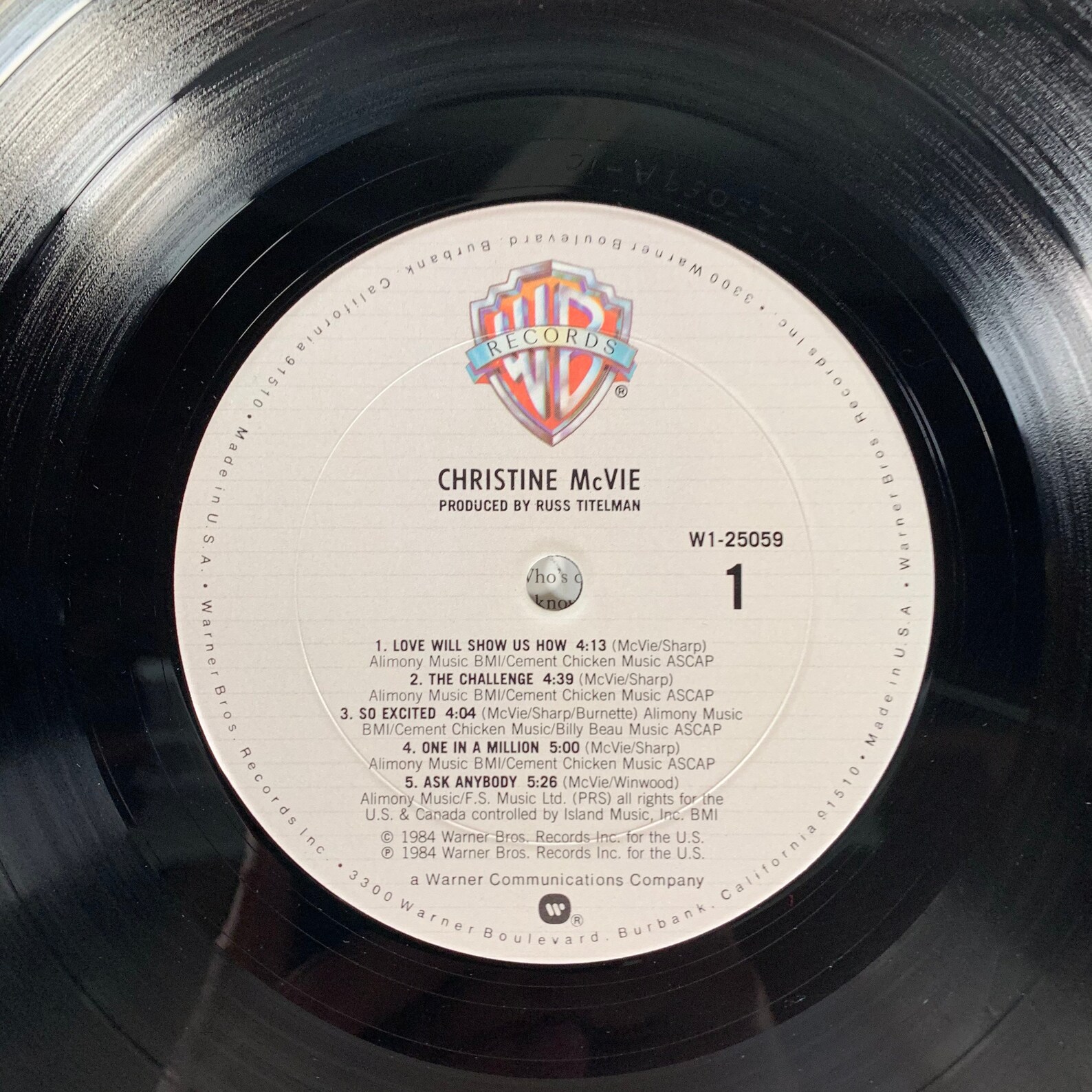 Christine Mcvie Self Titled Album 1984 Vintage Vinyl - Etsy