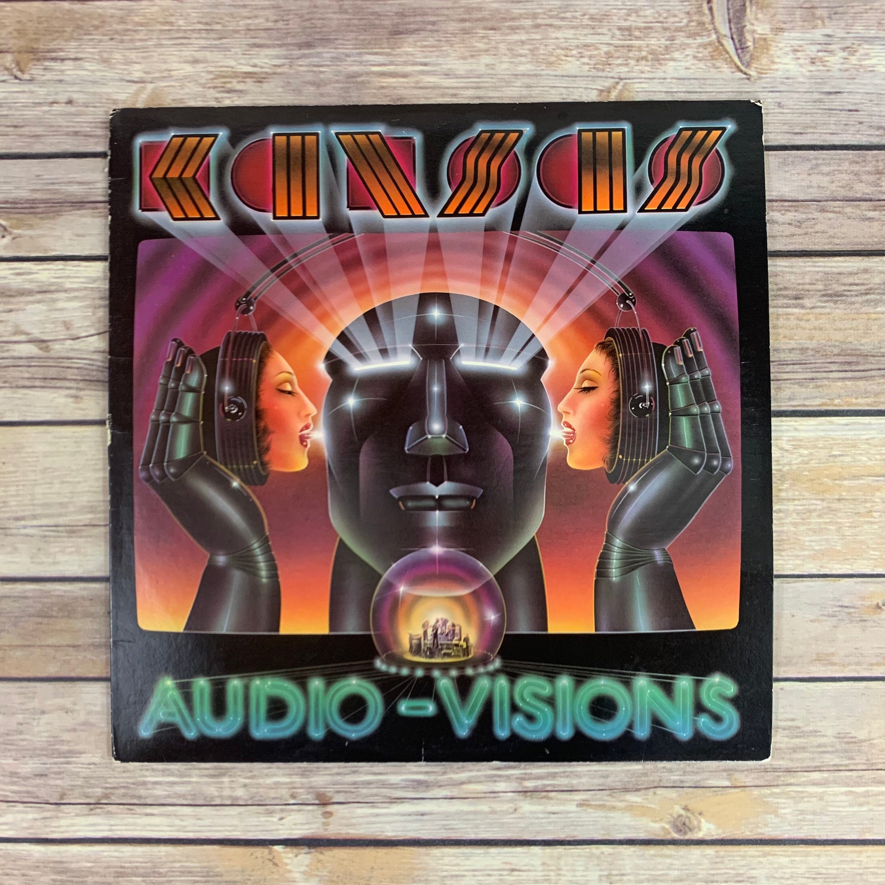 Kansas AudioVisions 1980 vintage vinyl record LP Etsy