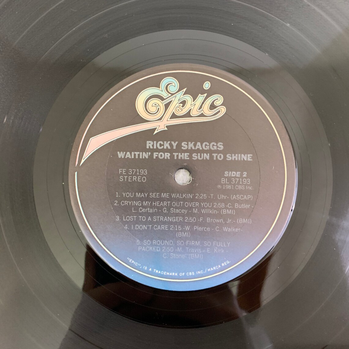 Ricky Skaggs waiting for the sun to shine vintage vinyl | Etsy
