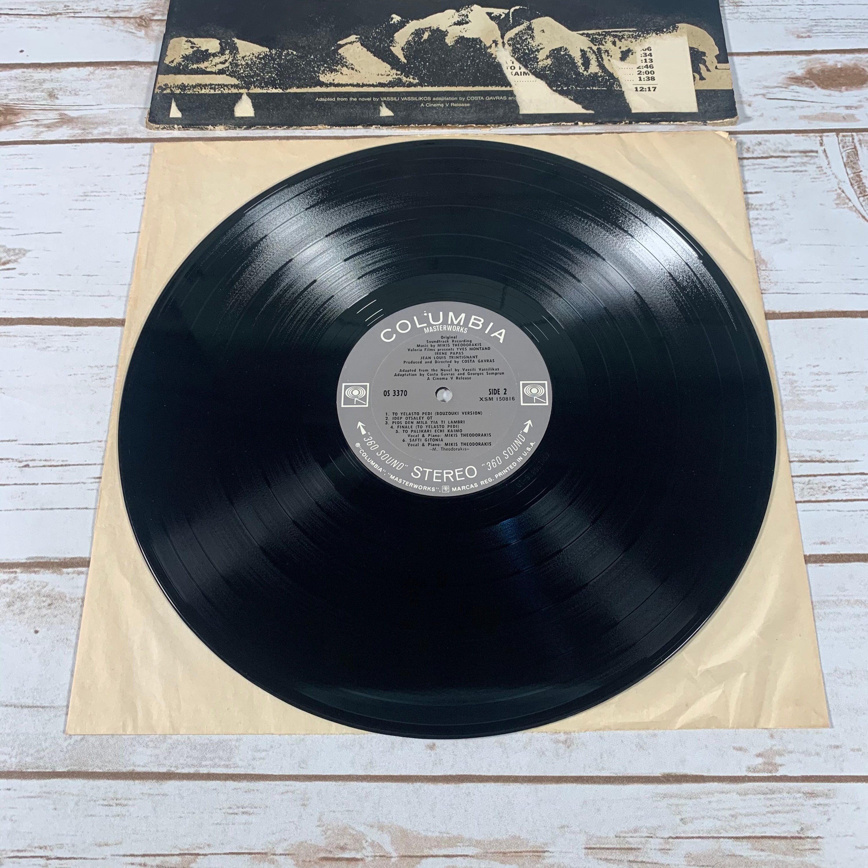Z Original Soundtrack Recording 1969 vintage vinyl record | Etsy