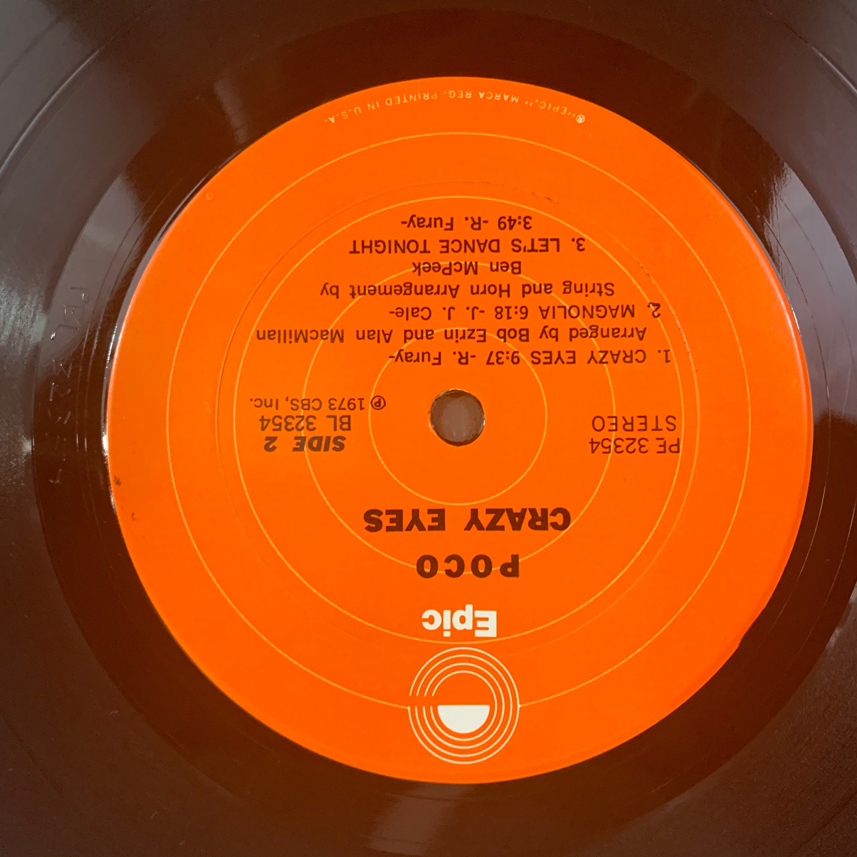 Poco Crazy Eyes 1973 Vintage Vinyl Record LP First Etsy