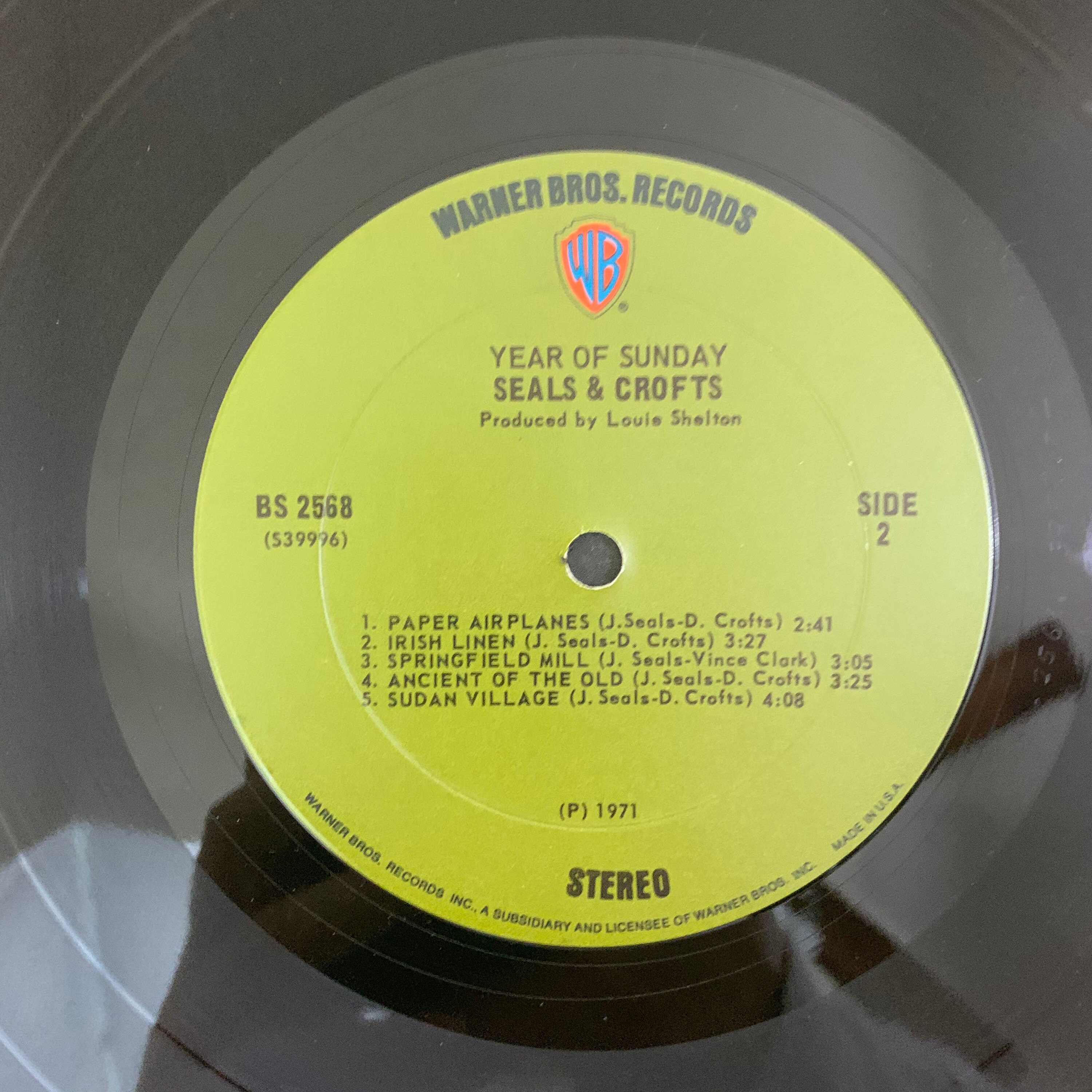 Seals & Crofts Year of Sunday vintage vinyl record lp 1971 Etsy