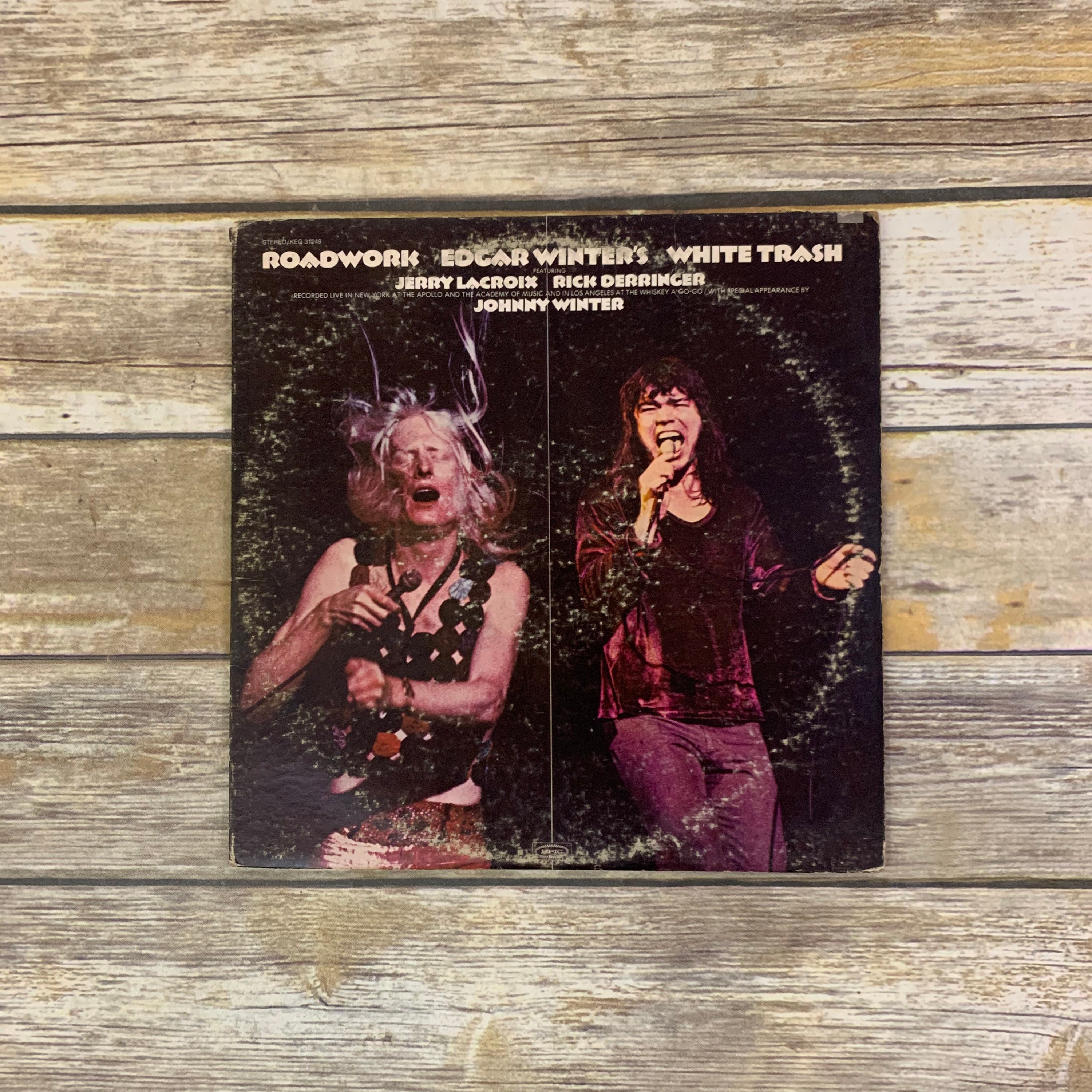 Edgar Winters White Trash Roadwork 1972 vintage vinyl Etsy