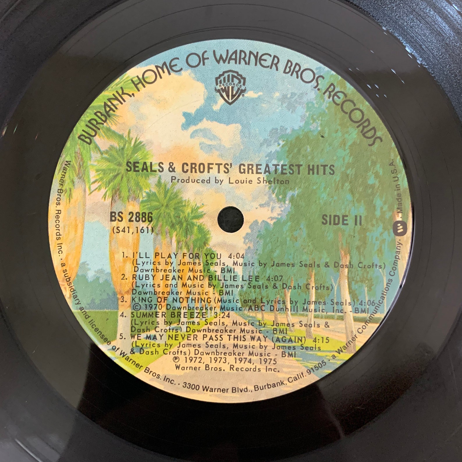 Seals & Crofts Greatest Hits 1975 vintage vinyl record lp Etsy