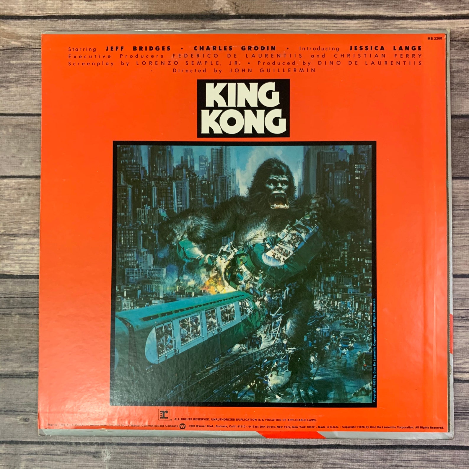 King Kong Original Sound Track 1976 vintage vinyl record Etsy