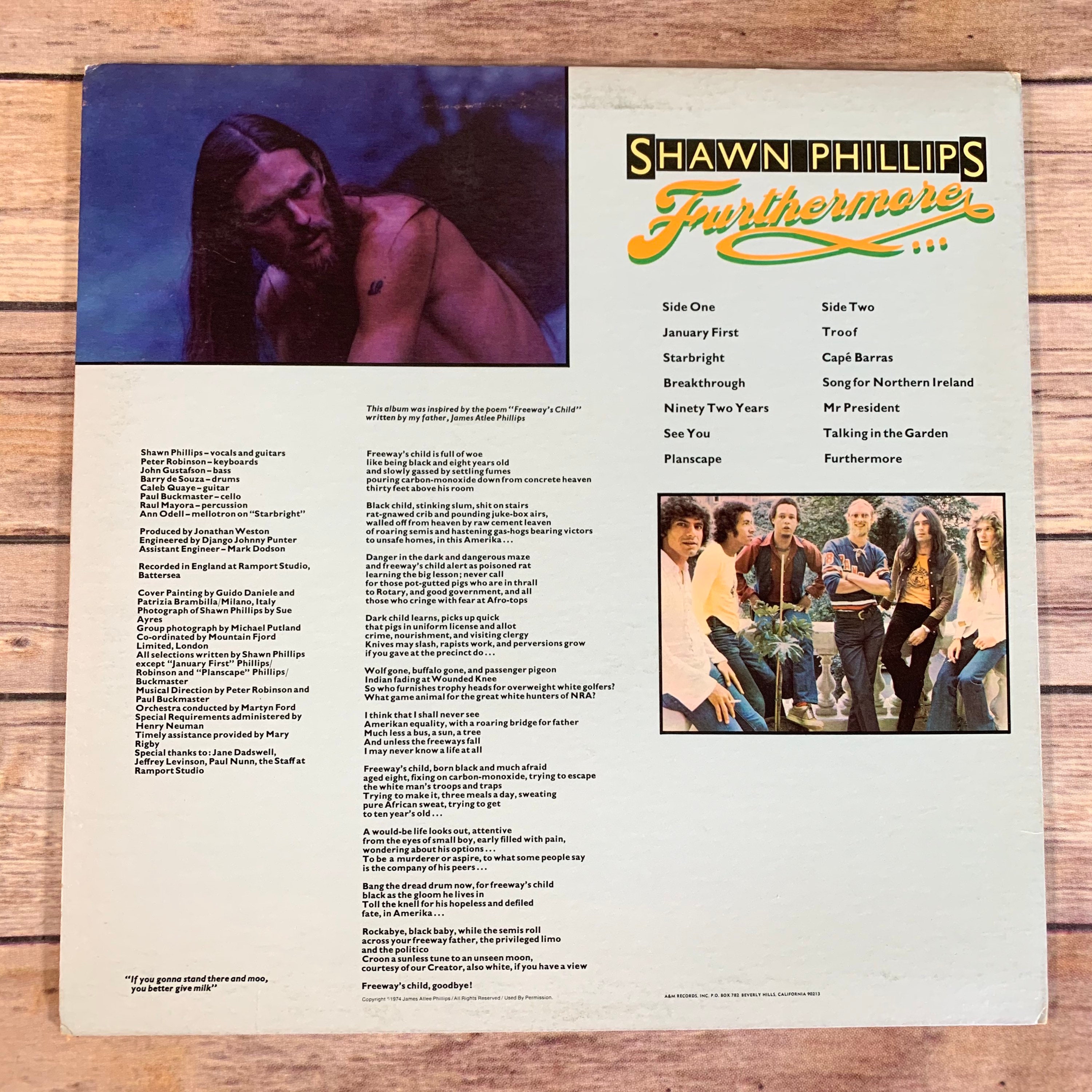 Shawn Phillips Furthermore... 1974 vintage vinyl record LP Etsy