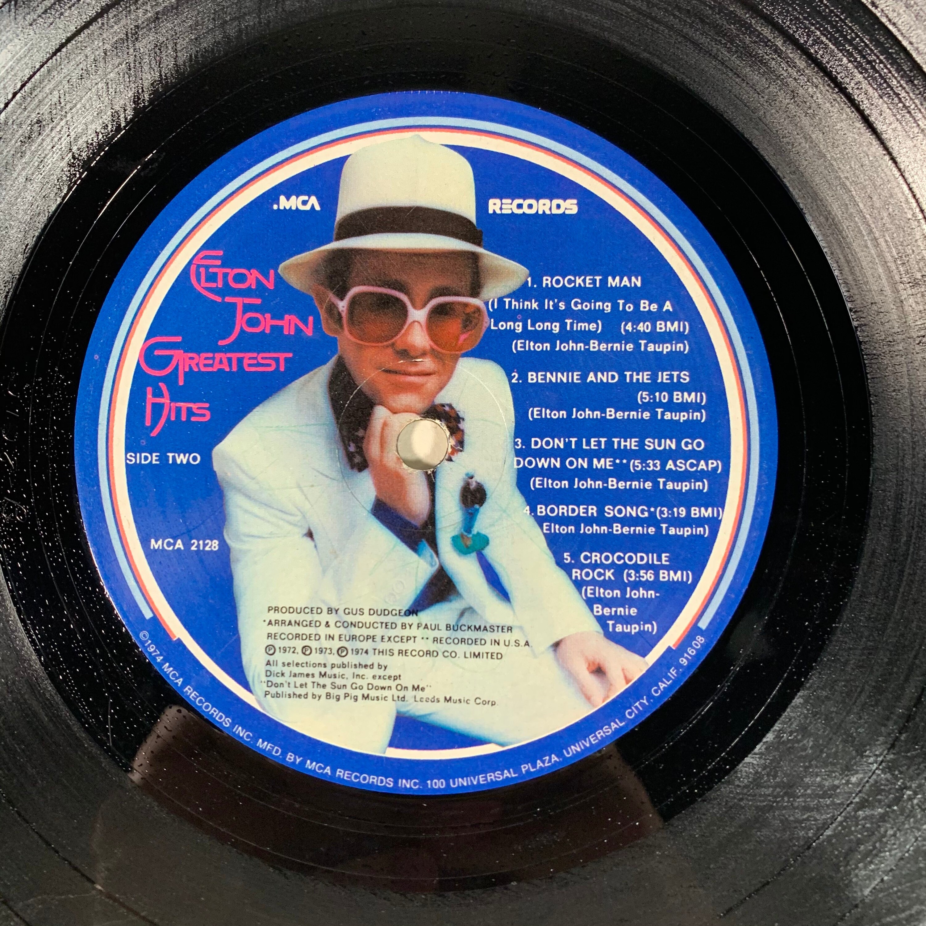 Elton John Greatest Hits 1974 vintage vinyl record LP Etsy