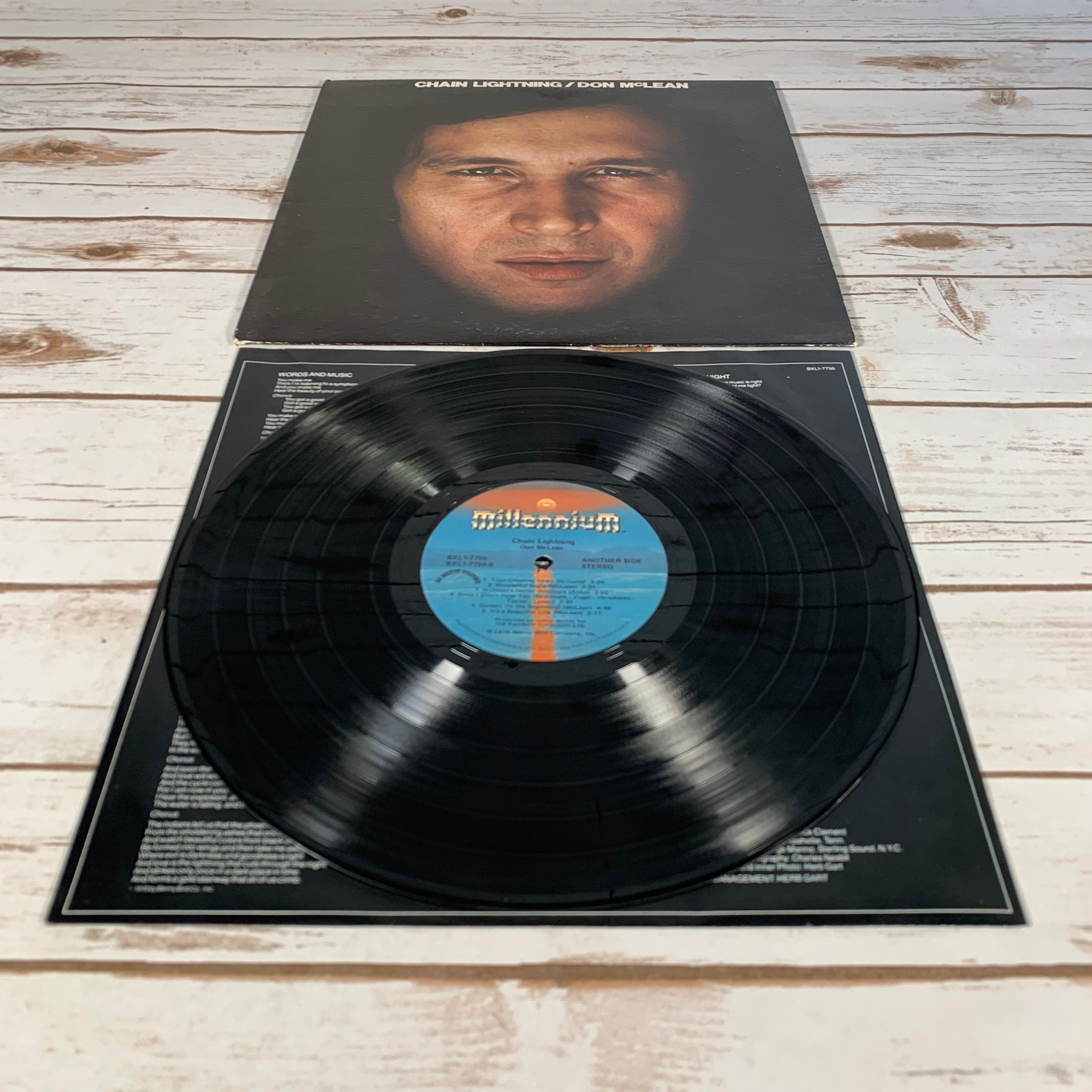 Don McLean Chain Lightning 1978 vintage vinyl record LP Etsy