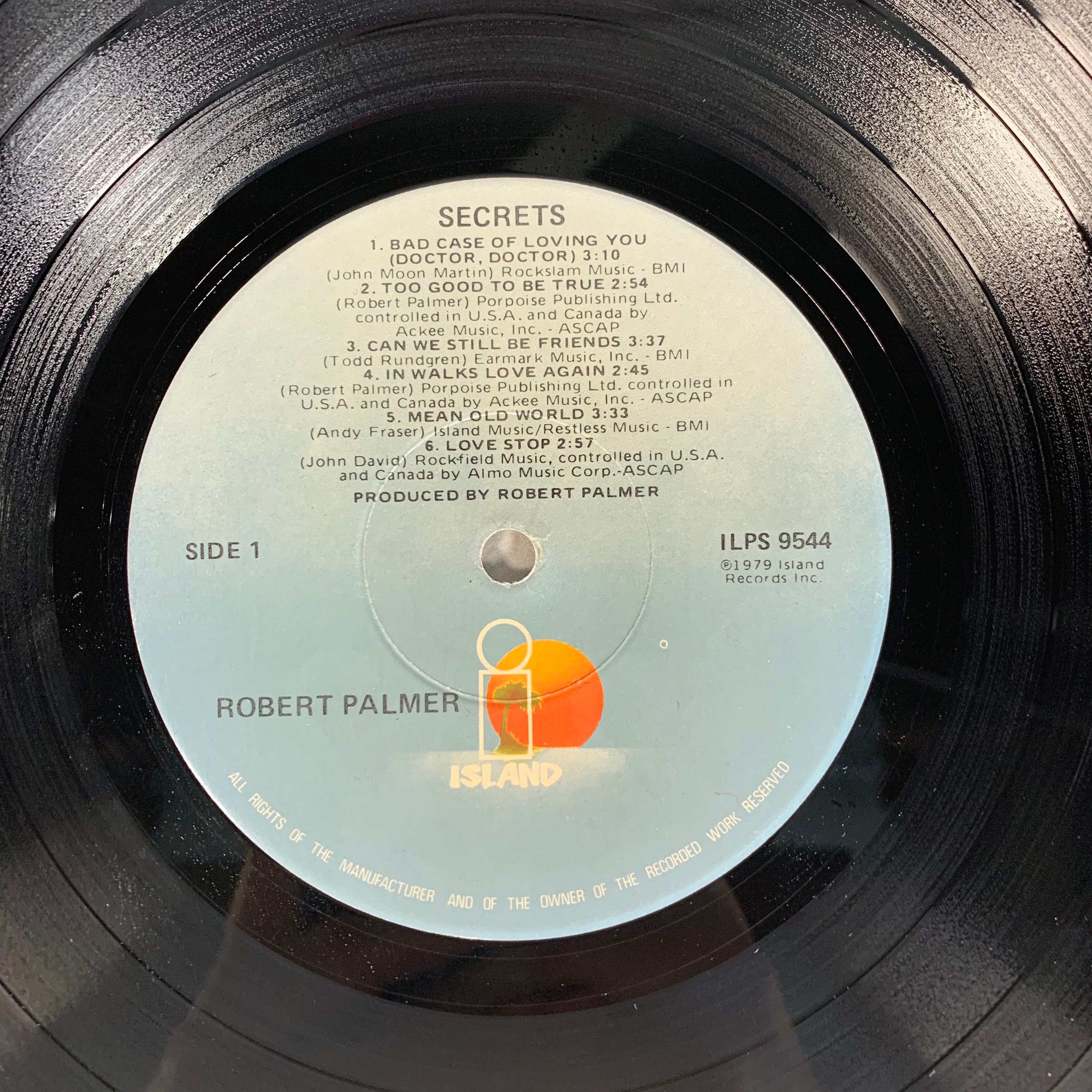 Robert Palmer Secrets 1979 vintage vinyl record LP ILPS Etsy
