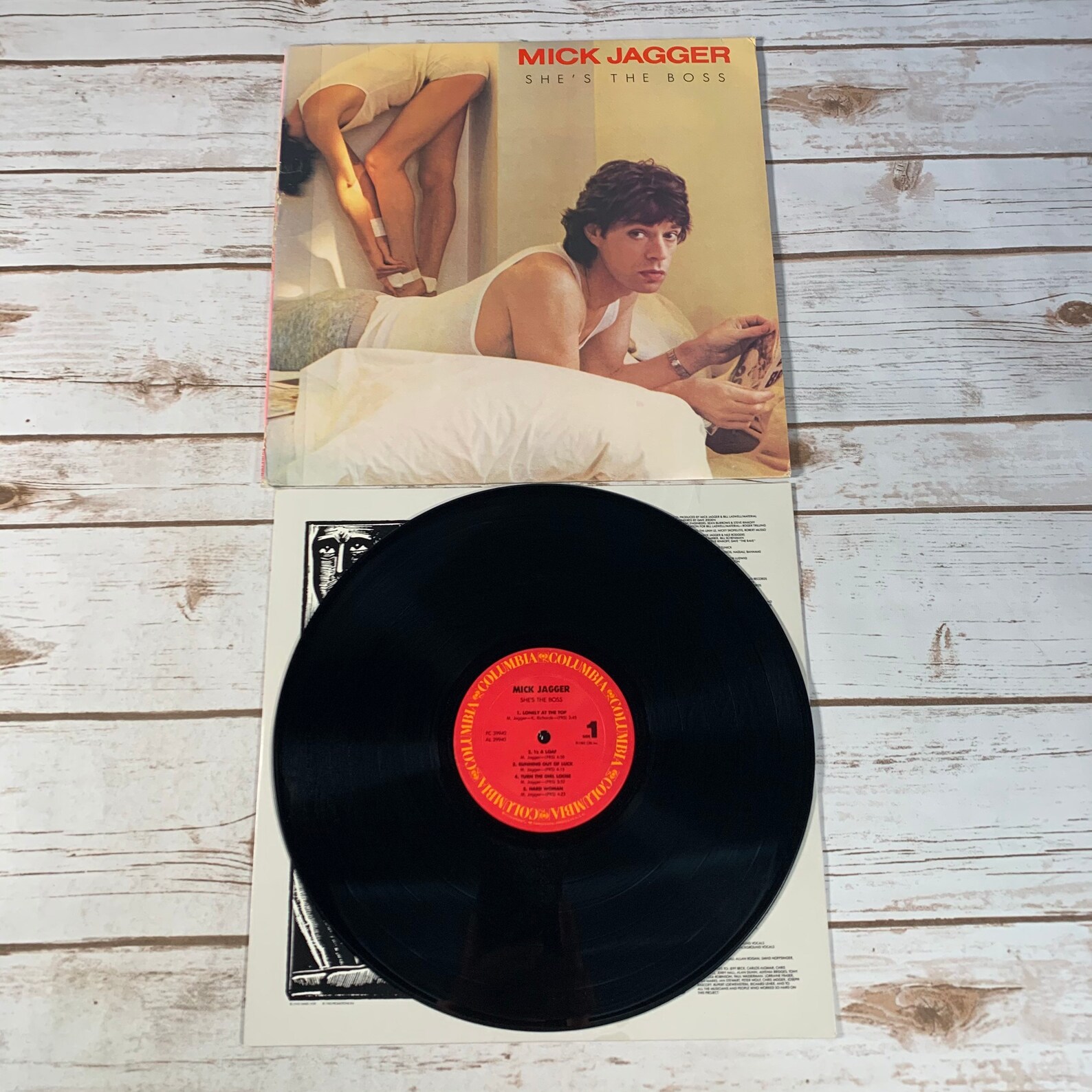 Mick Jagger Shes the Boss 1985 Vintage Vinyl Record LP Etsy