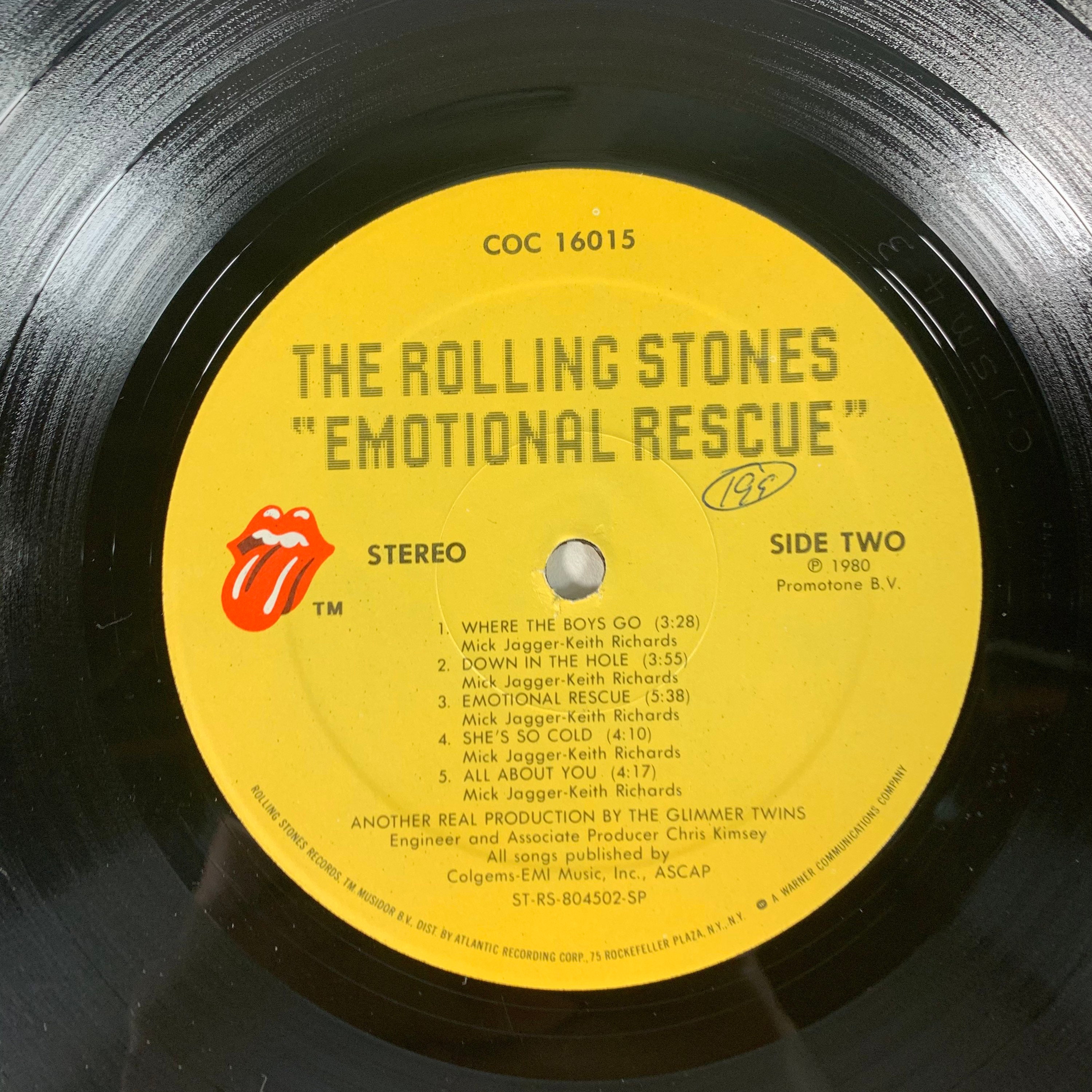 The Rolling Stones Emotional Rescue 1980 vintage vinyl Etsy