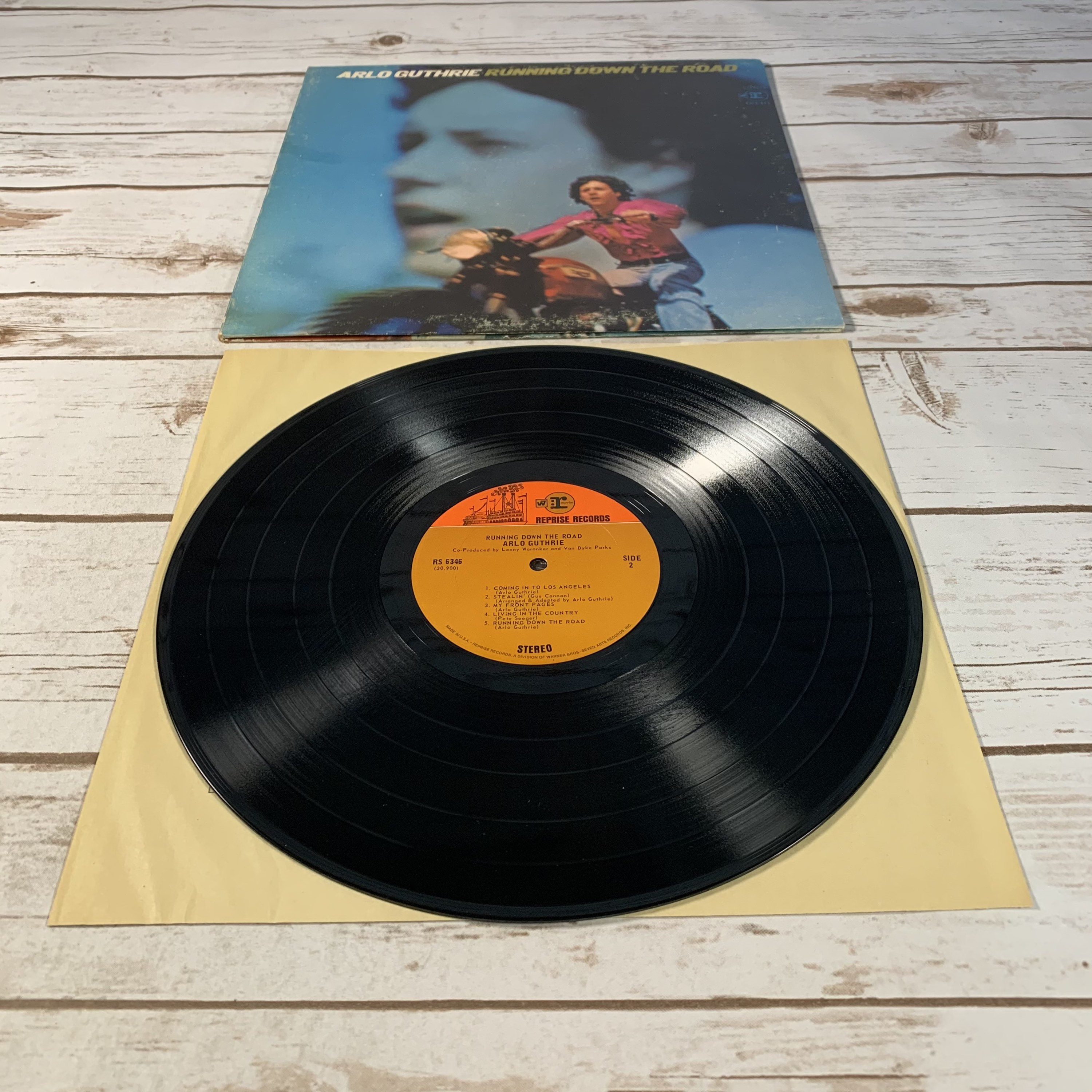 Arlo Guthrie Running Down The Road 1969 vintage vinyl | Etsy