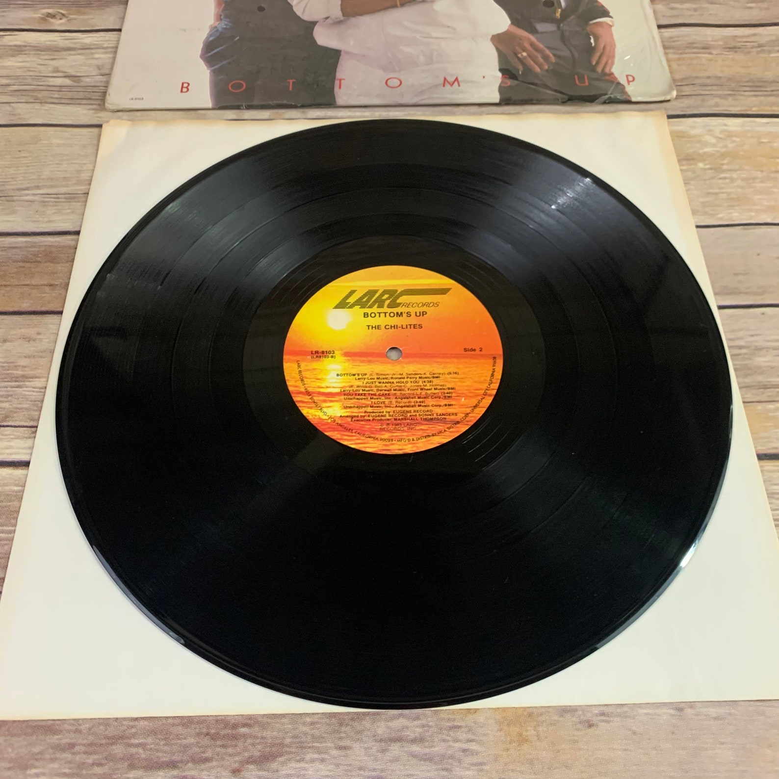 The Chi Lites Bottoms up 1983 Vintage Vinyl Record LP | Etsy