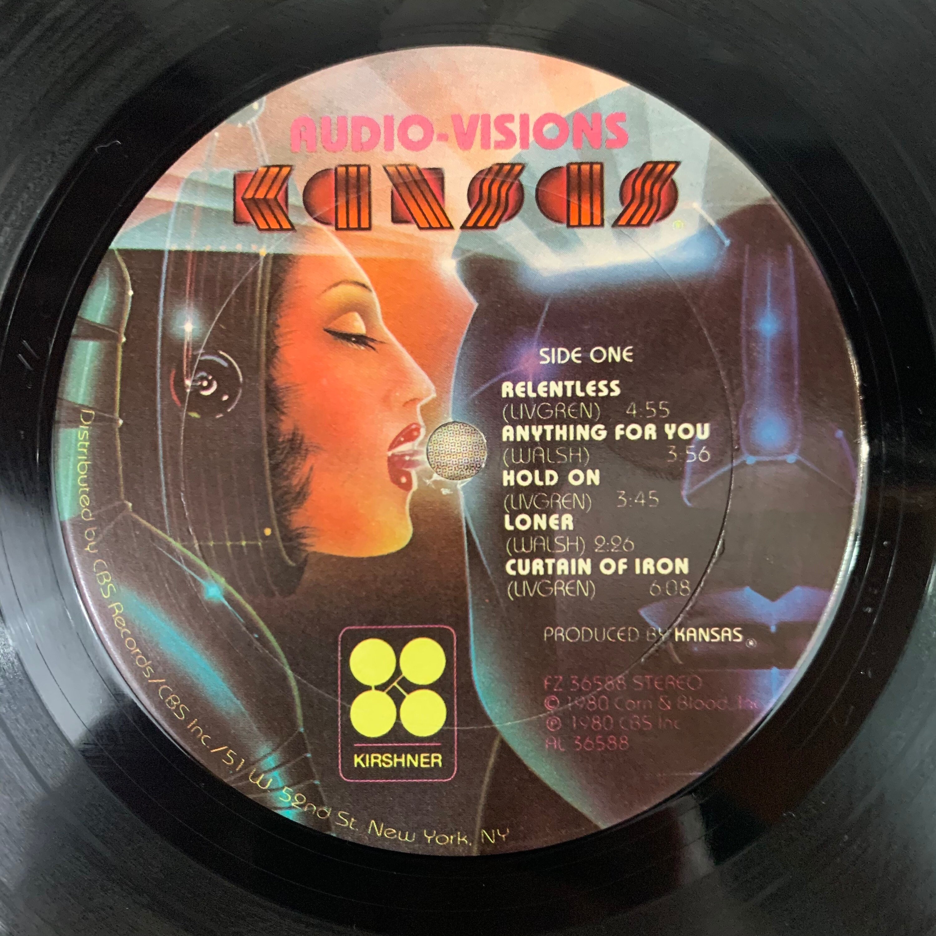 Kansas AudioVisions 1980 vintage vinyl record LP Etsy