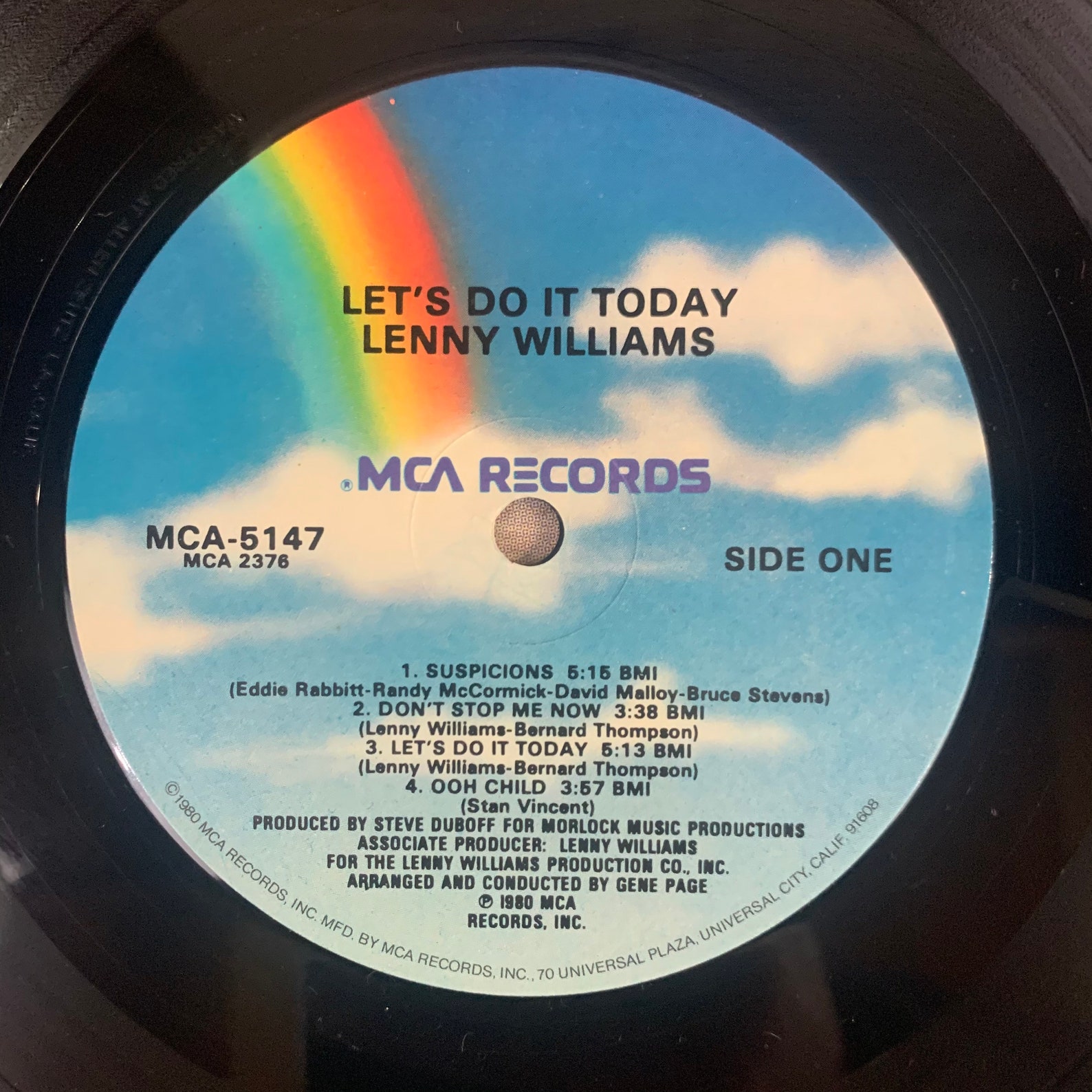 Lenny Williams Lets Do it Today 1980 vintage vinyl record Etsy