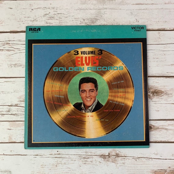 Elvis Presley Golden Records Volume 3 vintage vinyl record Etsy