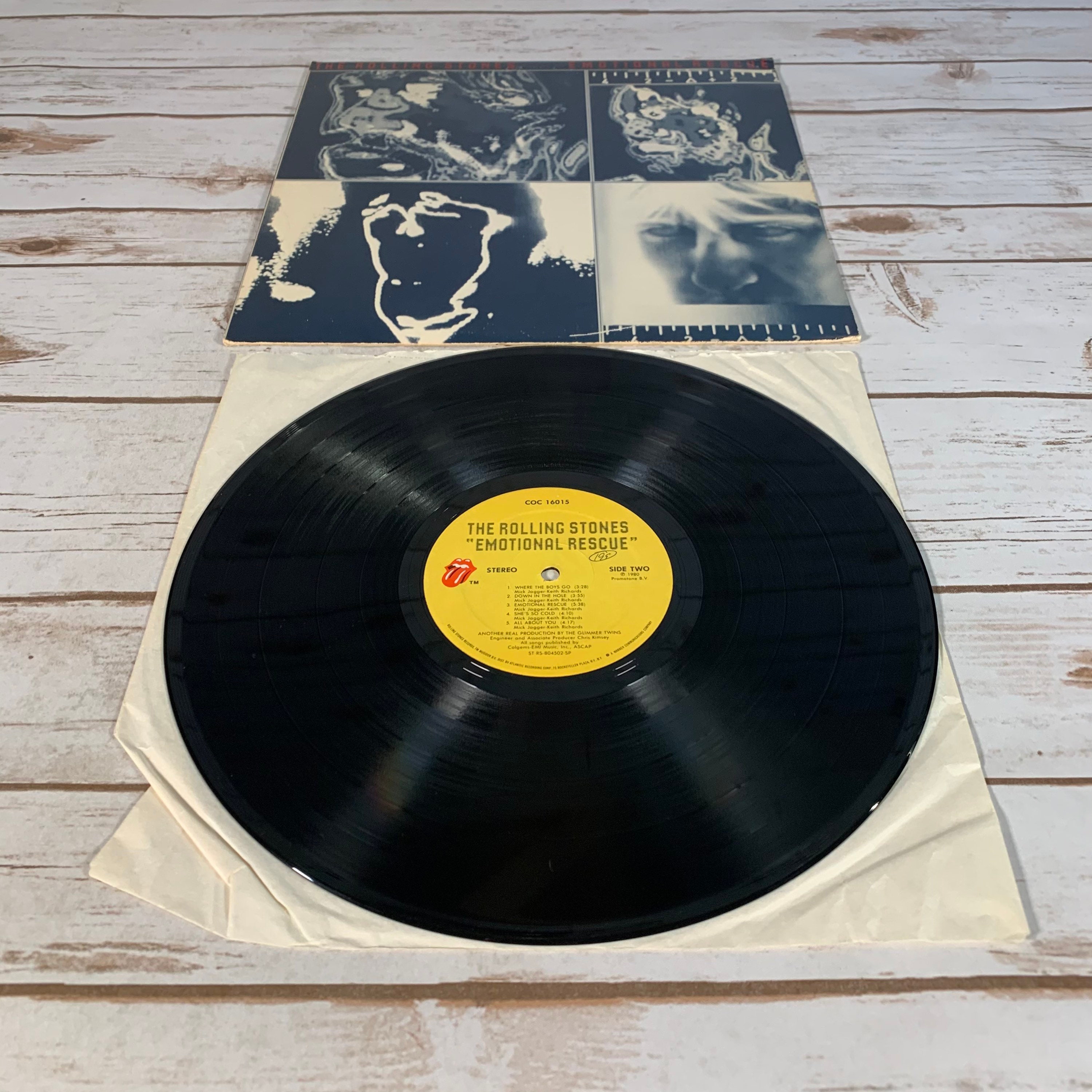 The Rolling Stones Emotional Rescue 1980 vintage vinyl | Etsy