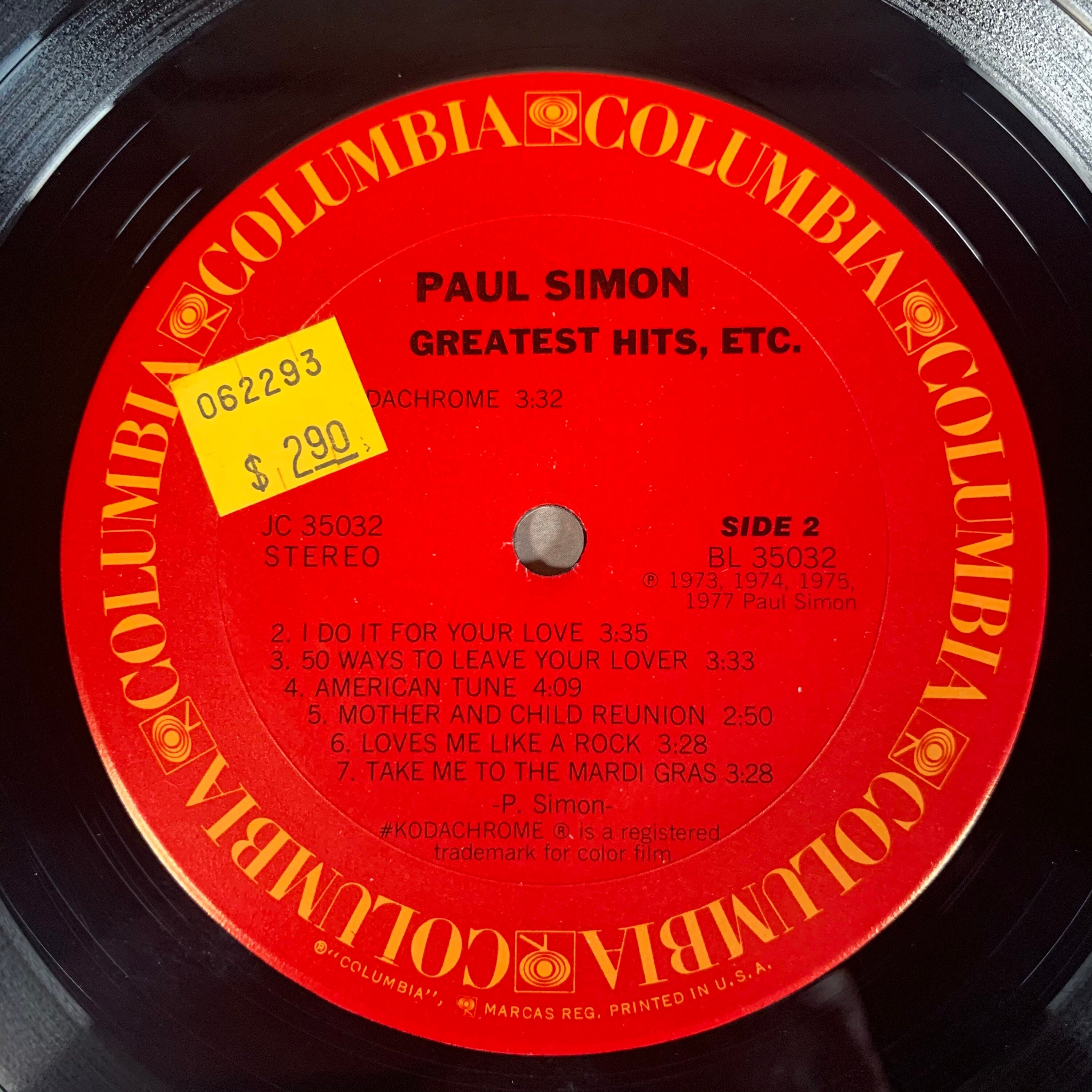 Paul Simon Greatest Hits etc 1977 vintage vinyl record LP Etsy