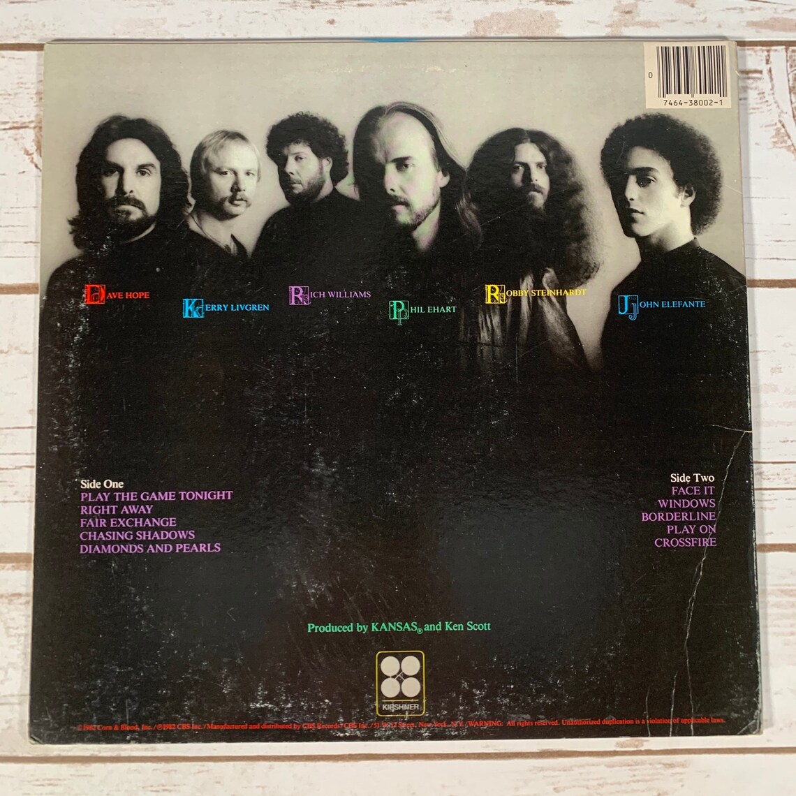 Kansas Vinyl Confessions 1982 vintage vinyl record LP Etsy