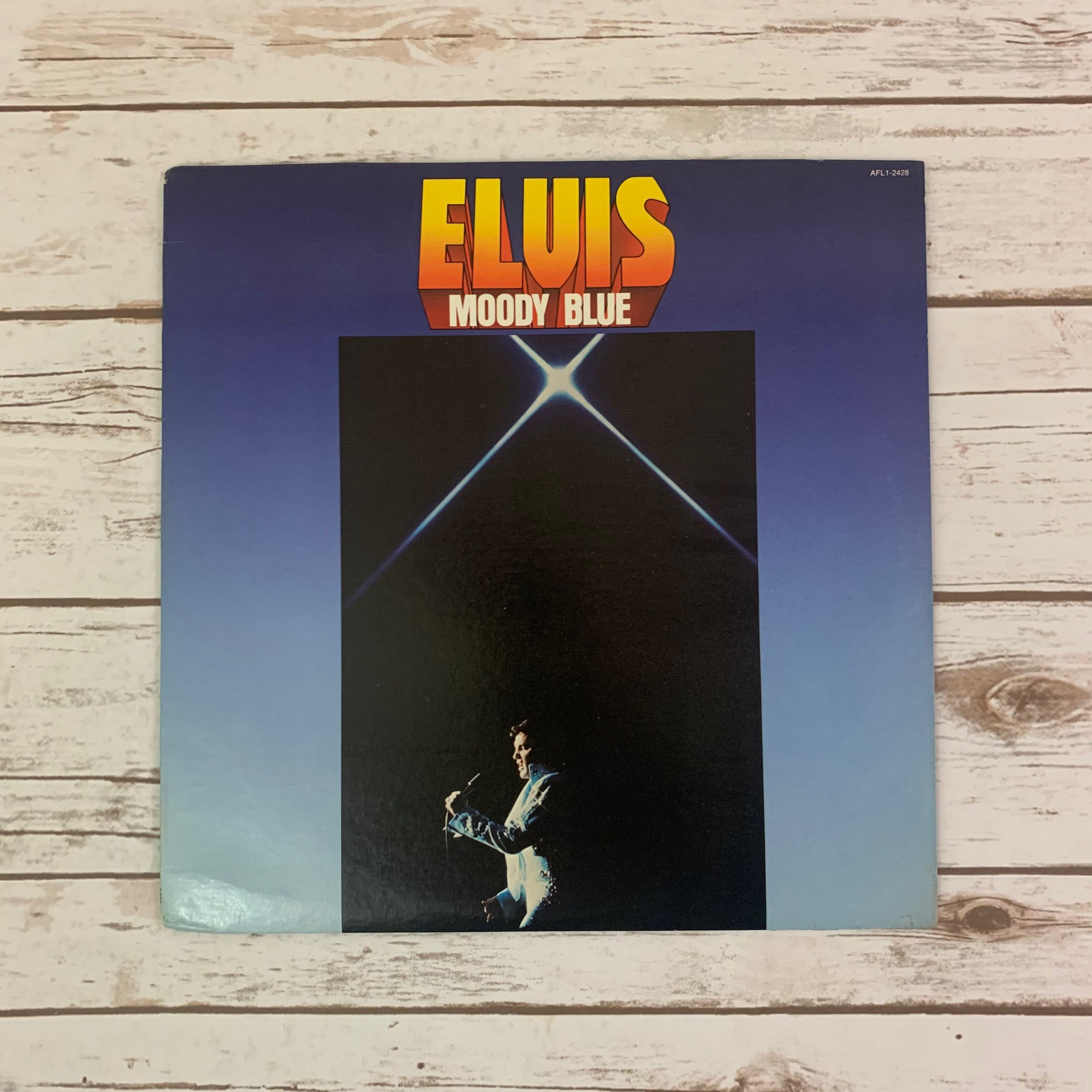 Elvis Presley Moody Blue 1977 vintage vinyl record LP Etsy