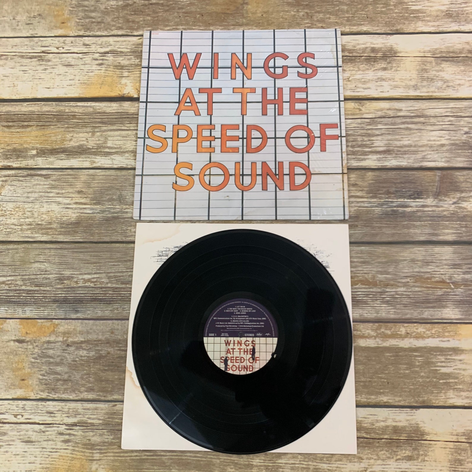 Wings at the Speed of Sound 1976 Vintage Vinyl Record LP Etsy