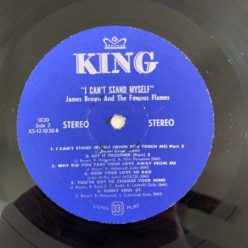 James Brown and the Famous Flames I Cant Stand Myself When Etsy