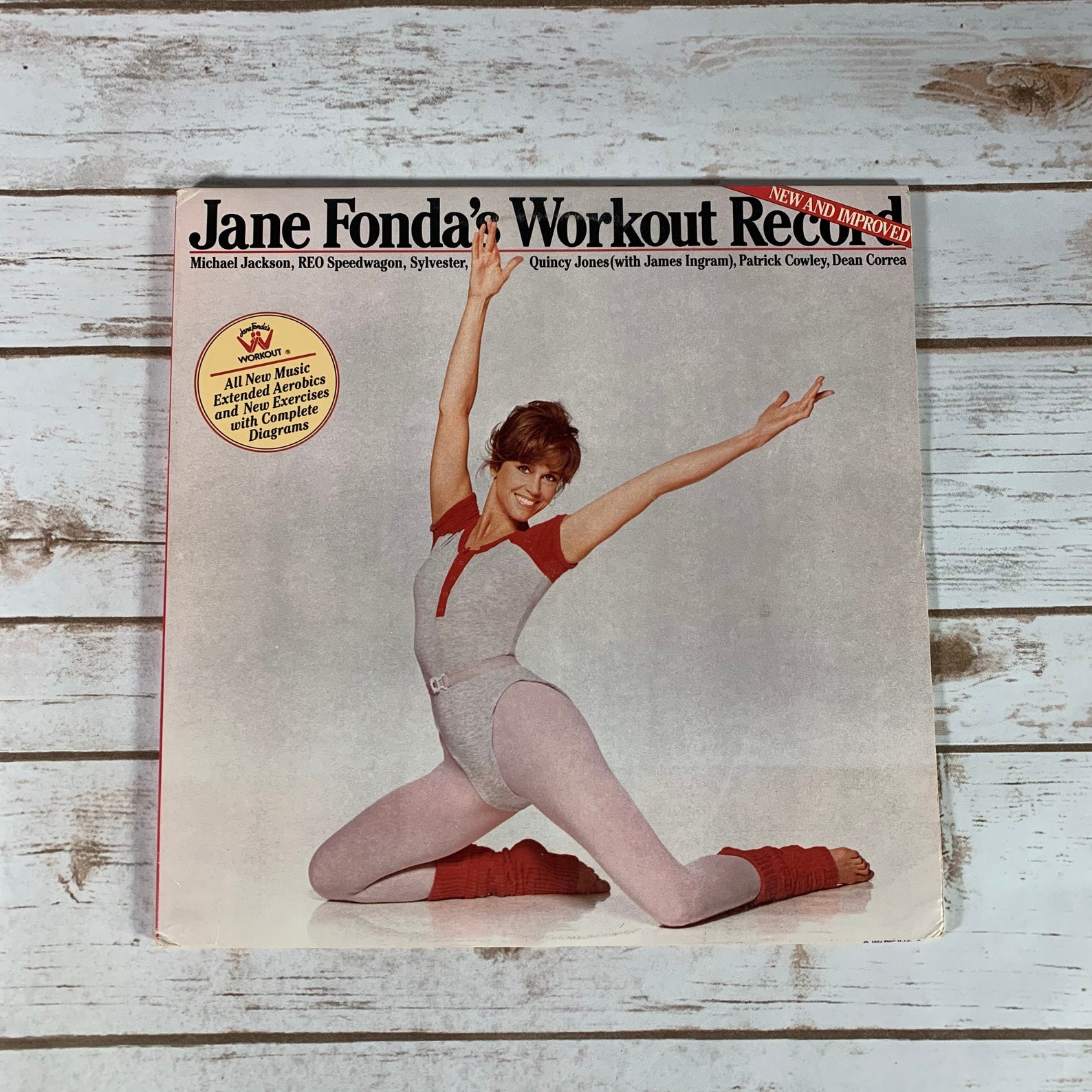 Jane Fonda Jane Fondas Workout Record New And Improved Etsy