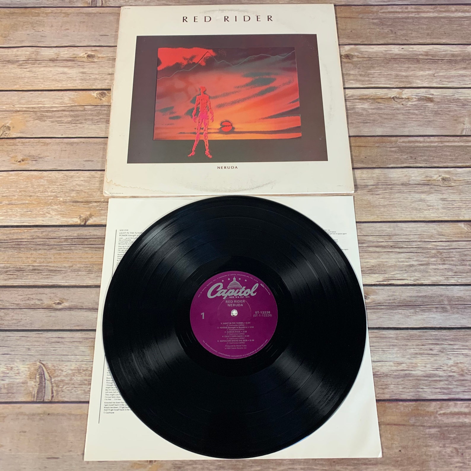 Red Rider Neruda 1983 Vintage Vinyl Record LP First | Etsy