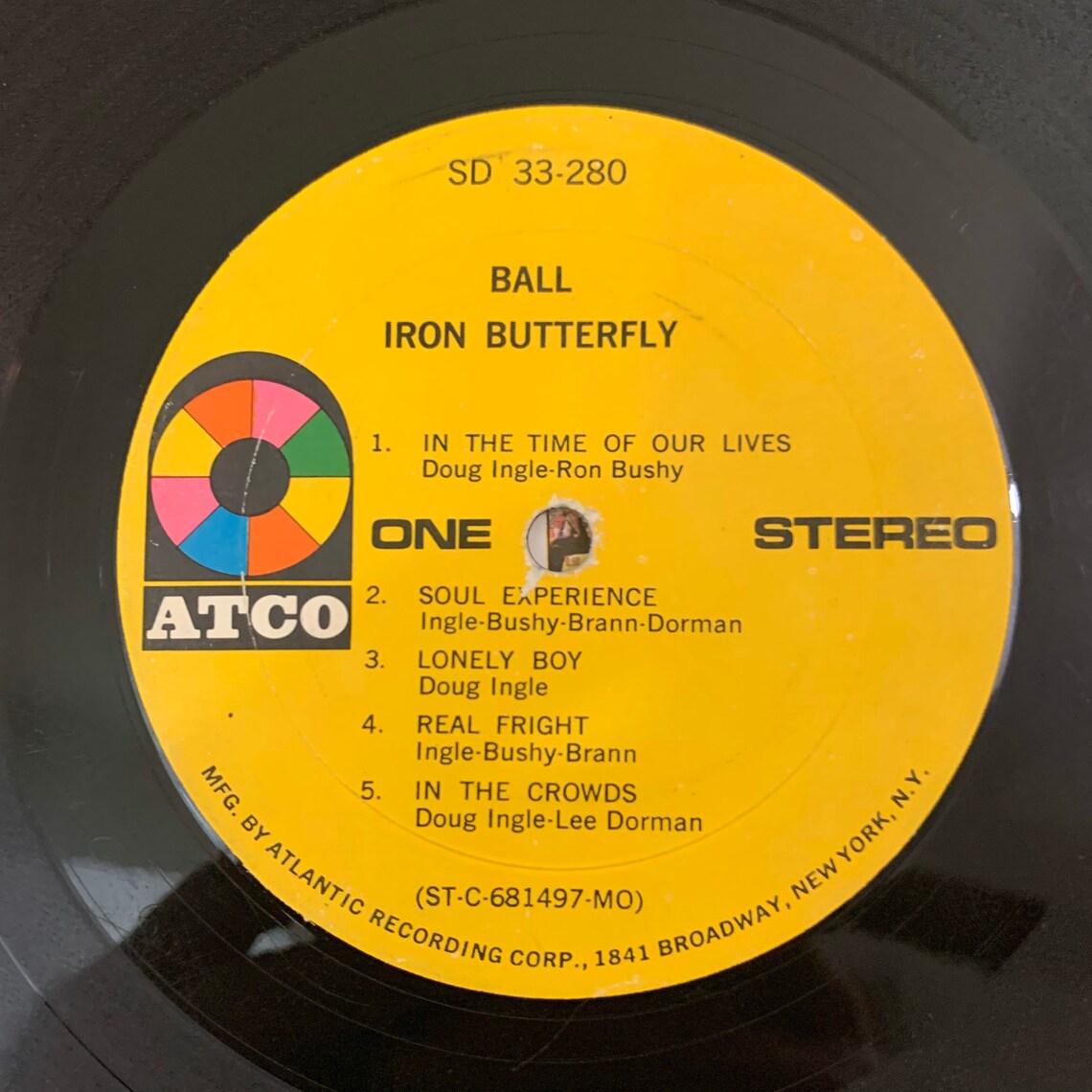 Iron Butterfly Ball 1969 vintage vinyl record LP Etsy