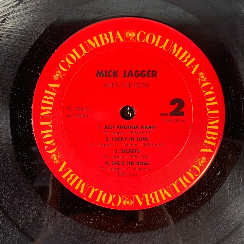 Mick Jagger Shes the Boss 1985 Vintage Vinyl Record LP Etsy