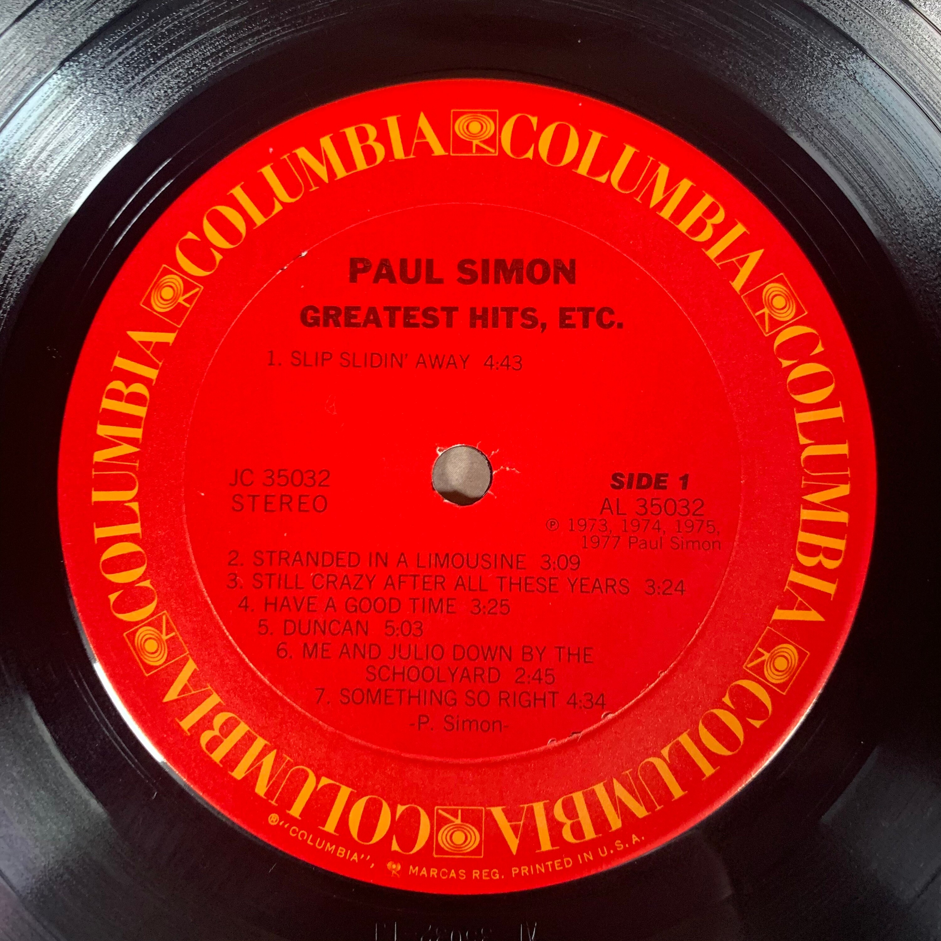 Paul Simon Greatest Hits etc 1977 vintage vinyl record LP Etsy