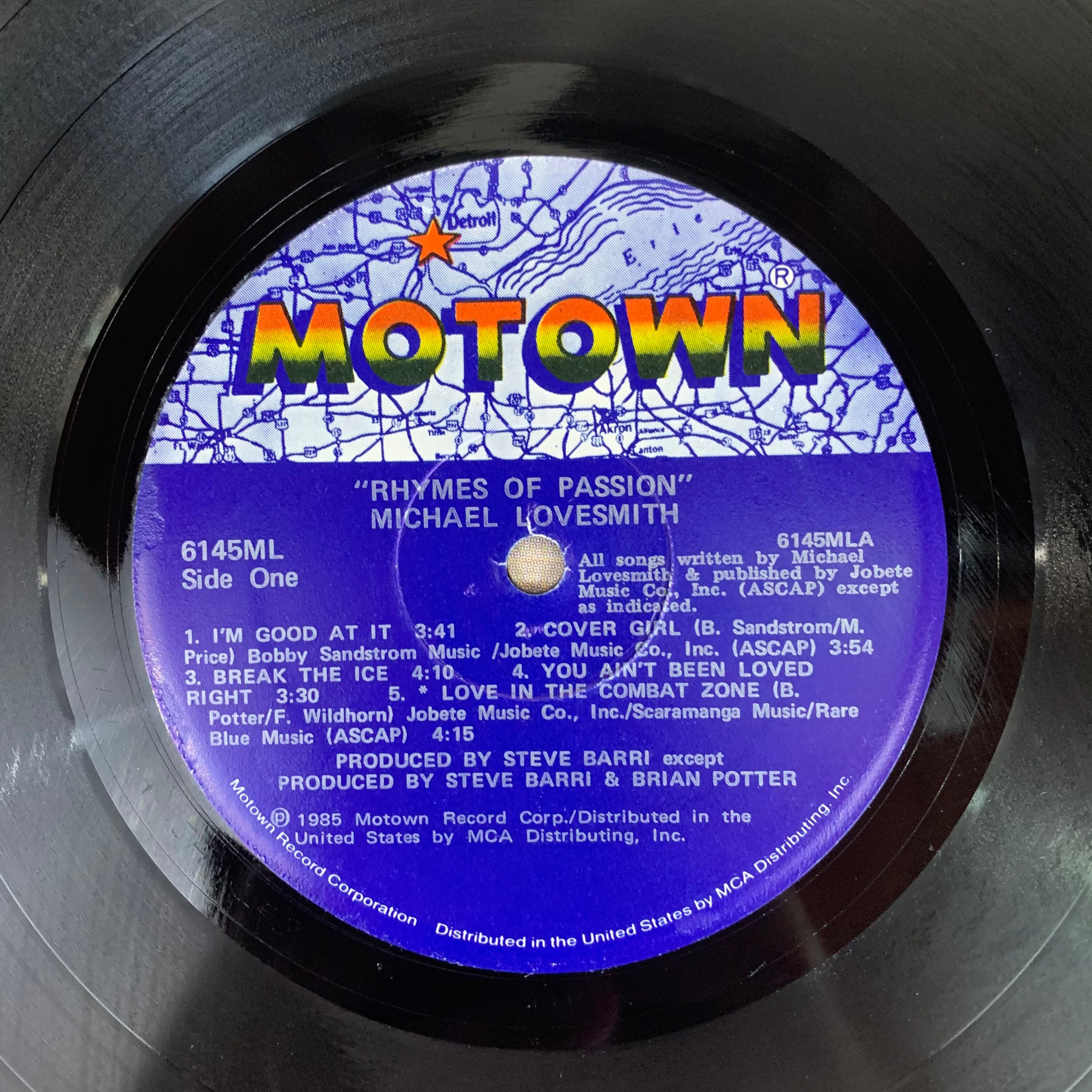 Michael Lovesmith Rhymes of Passion 1985 vintage vinyl Etsy