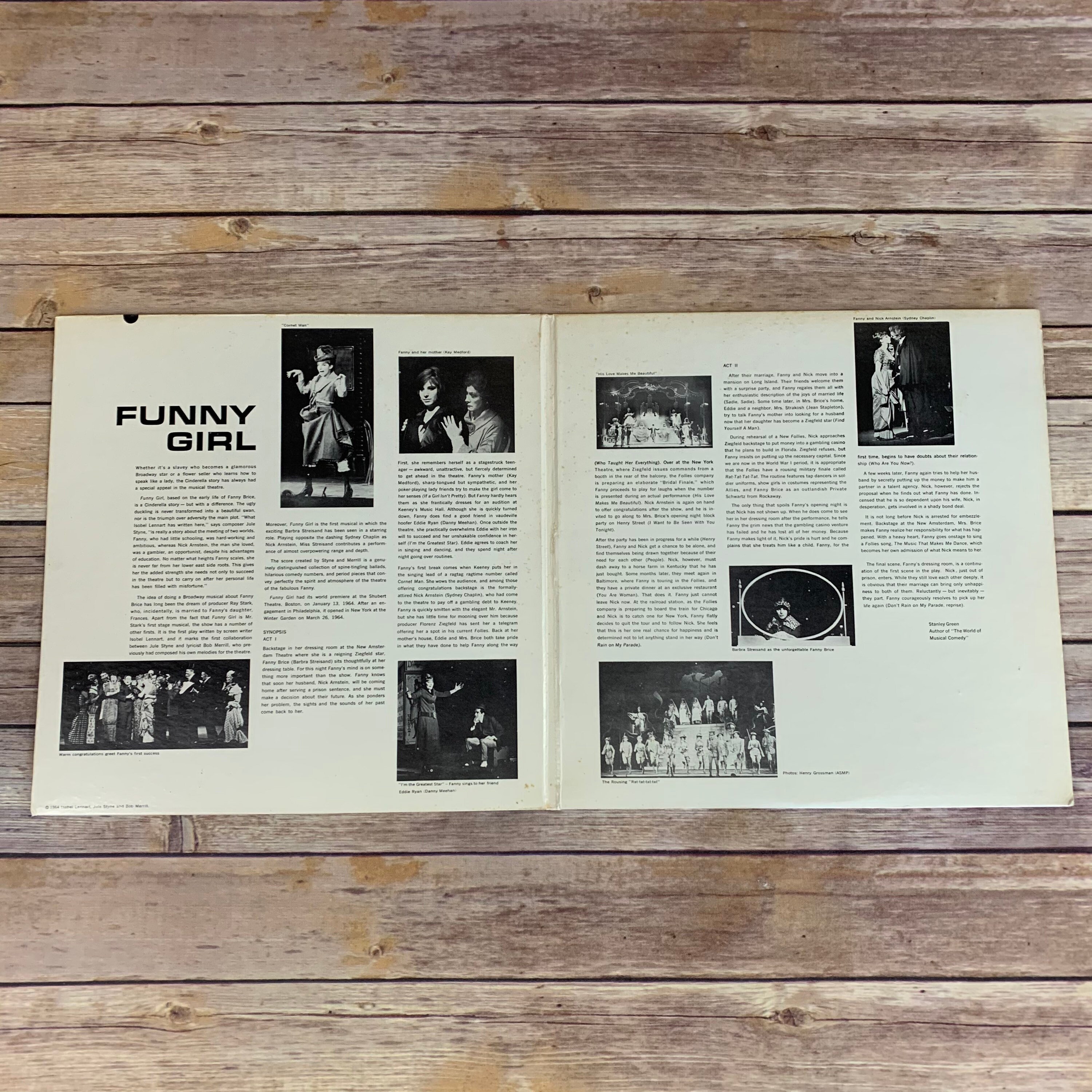 Funny Girl Original Broadway Cast Various Artists 1964 Etsy