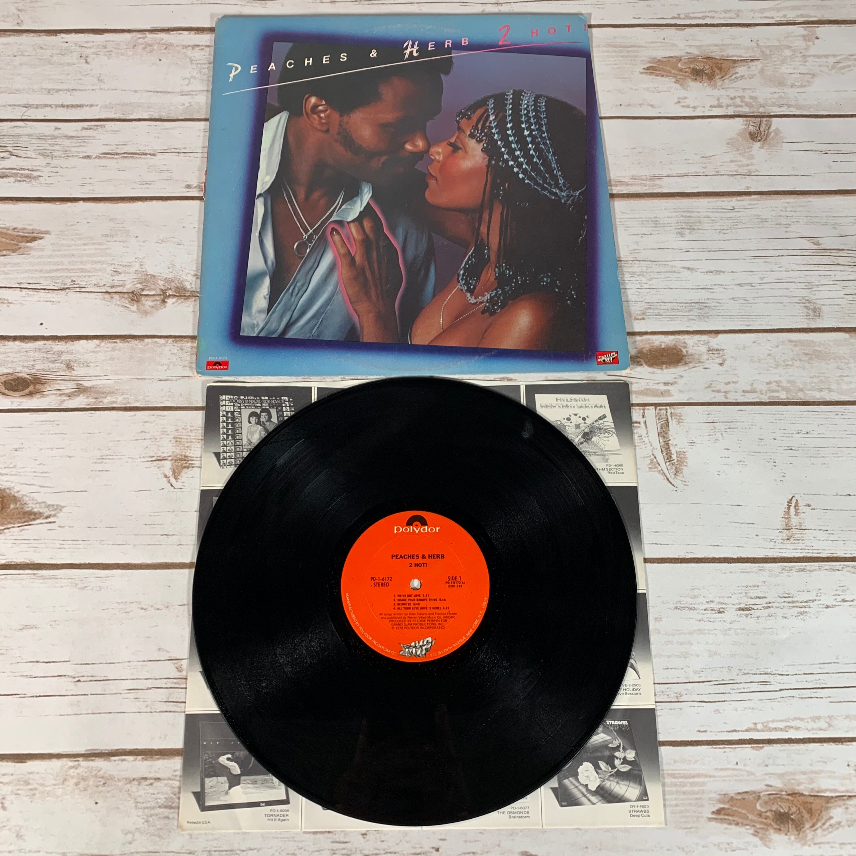 Peaches & Herb 2 Hot 1978 vintage vinyl record LP First Etsy