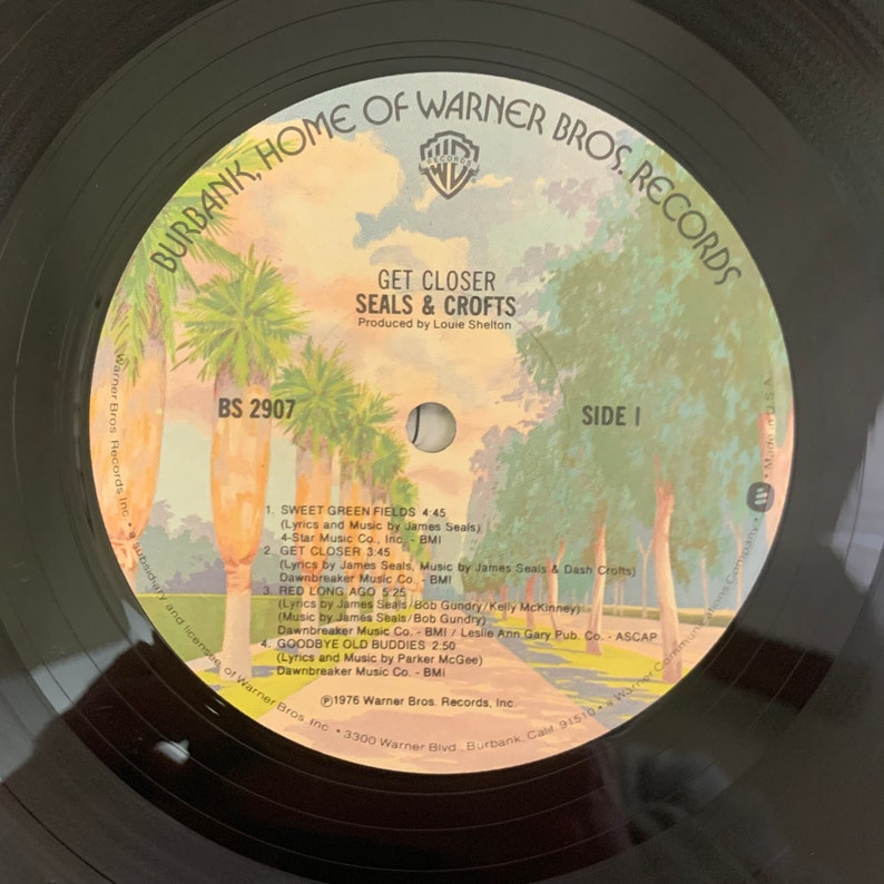 Seals and Crofts Get Closer 1976 Vintage Vinyl Record LP Etsy