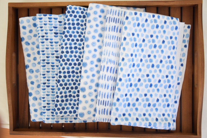 Hand Towels Bathroom Hand Towels Blue Hand Towel Bathroom Etsy
